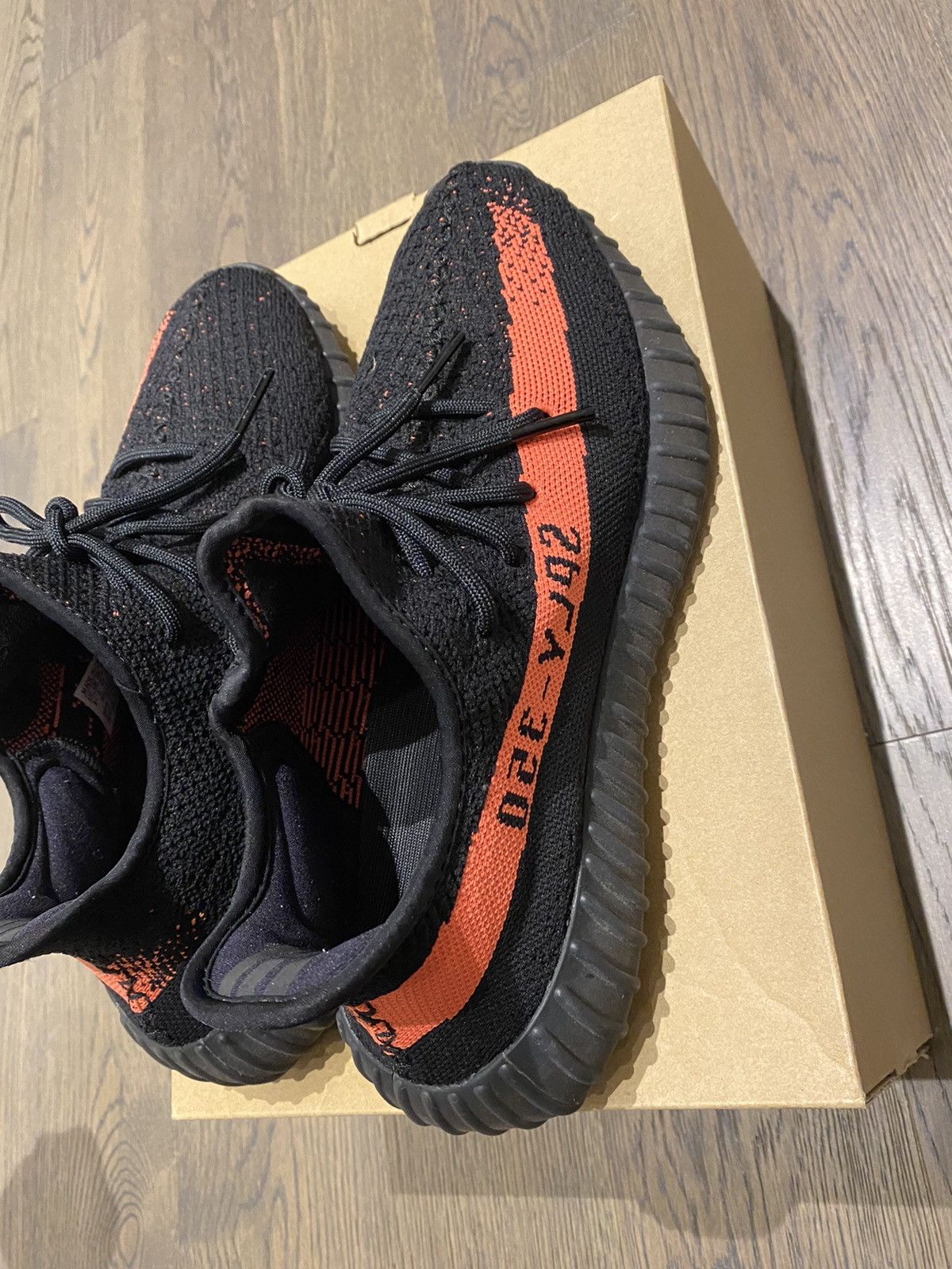 Adidas × Kanye West Yeezy Boost 350 V2 Red Stripe 2016 Size US 9.5 / EU 42-43 - 6 Thumbnail