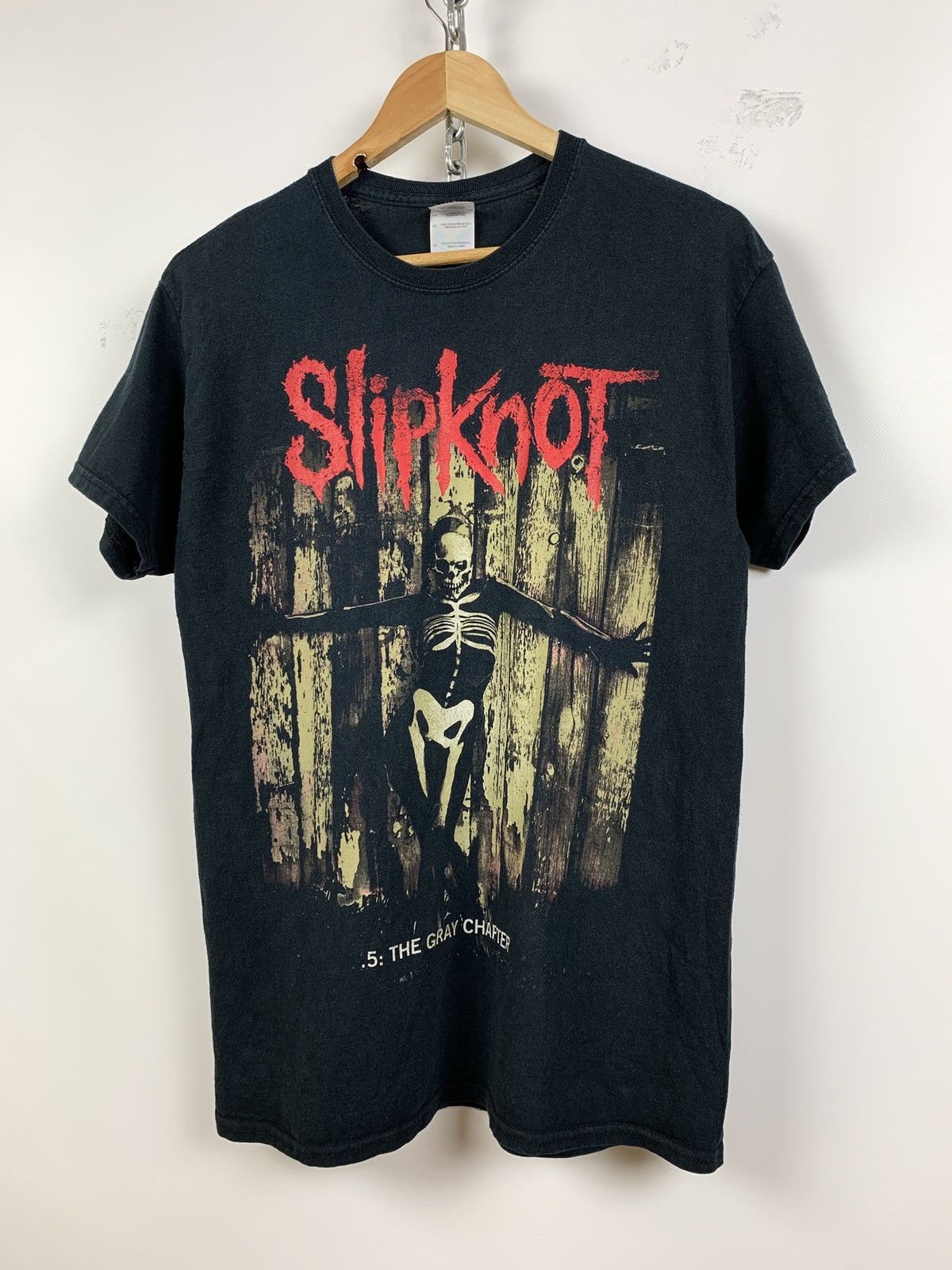 Band Tees 2014 Vintage Slipknot 5 The Grey Chapter Black Band T-Shirt Size US M / EU 48-50 / 2 - 6 Thumbnail