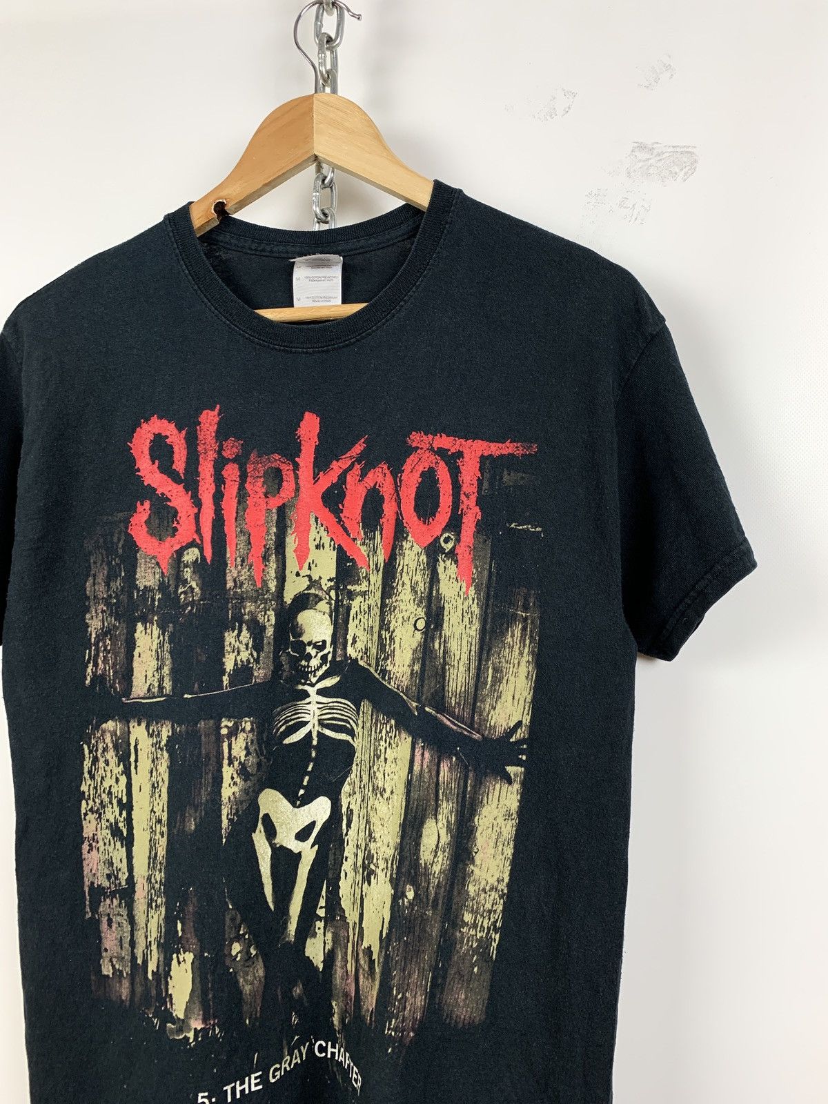 Band Tees 2014 Vintage Slipknot 5 The Grey Chapter Black Band T-Shirt Size US M / EU 48-50 / 2 - 5 Thumbnail