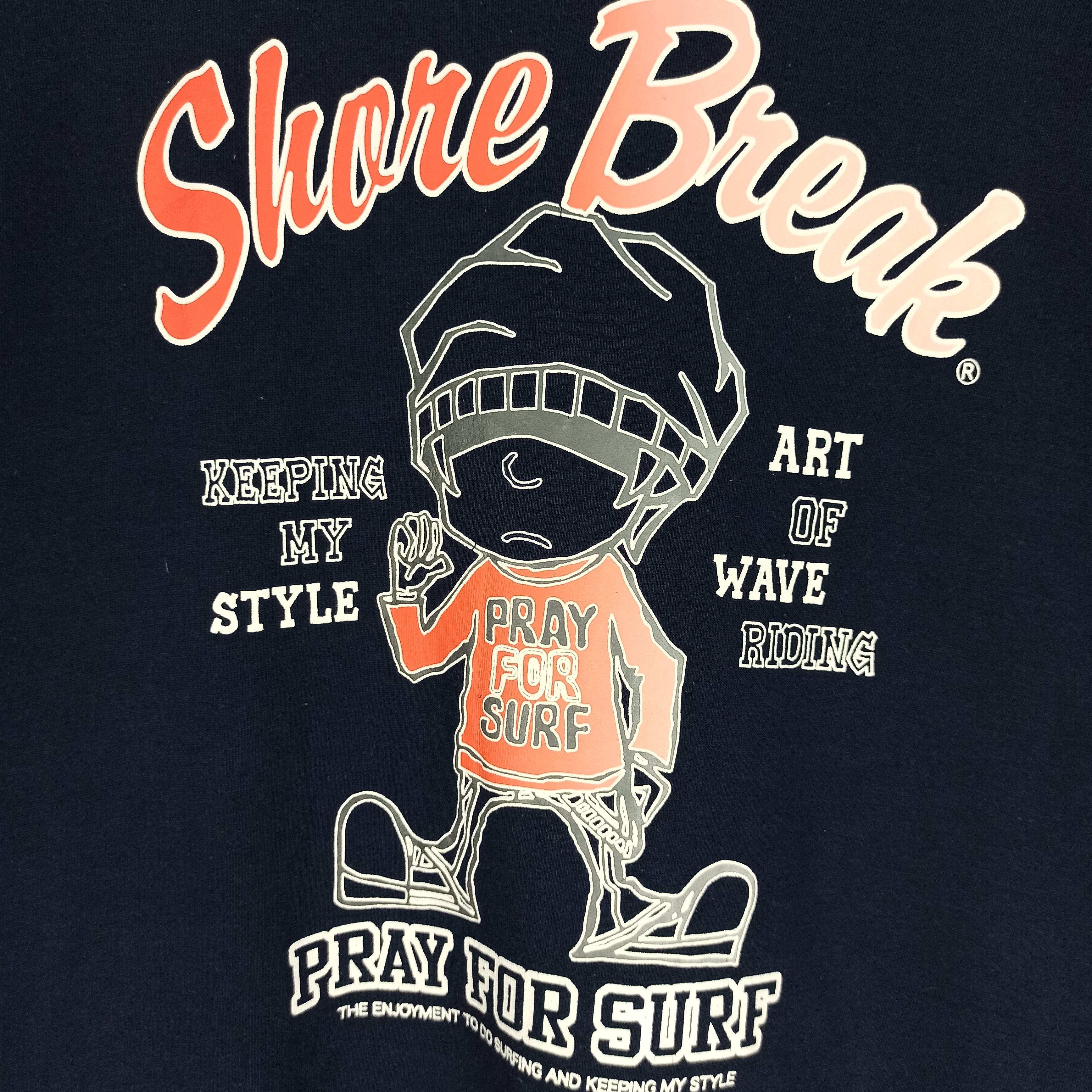 Japanese Brand 🔥Rare🔥 Pray for Surf by Shore Break Sweatshirt Size US L / EU 52-54 / 3 - 2 Thumbnail