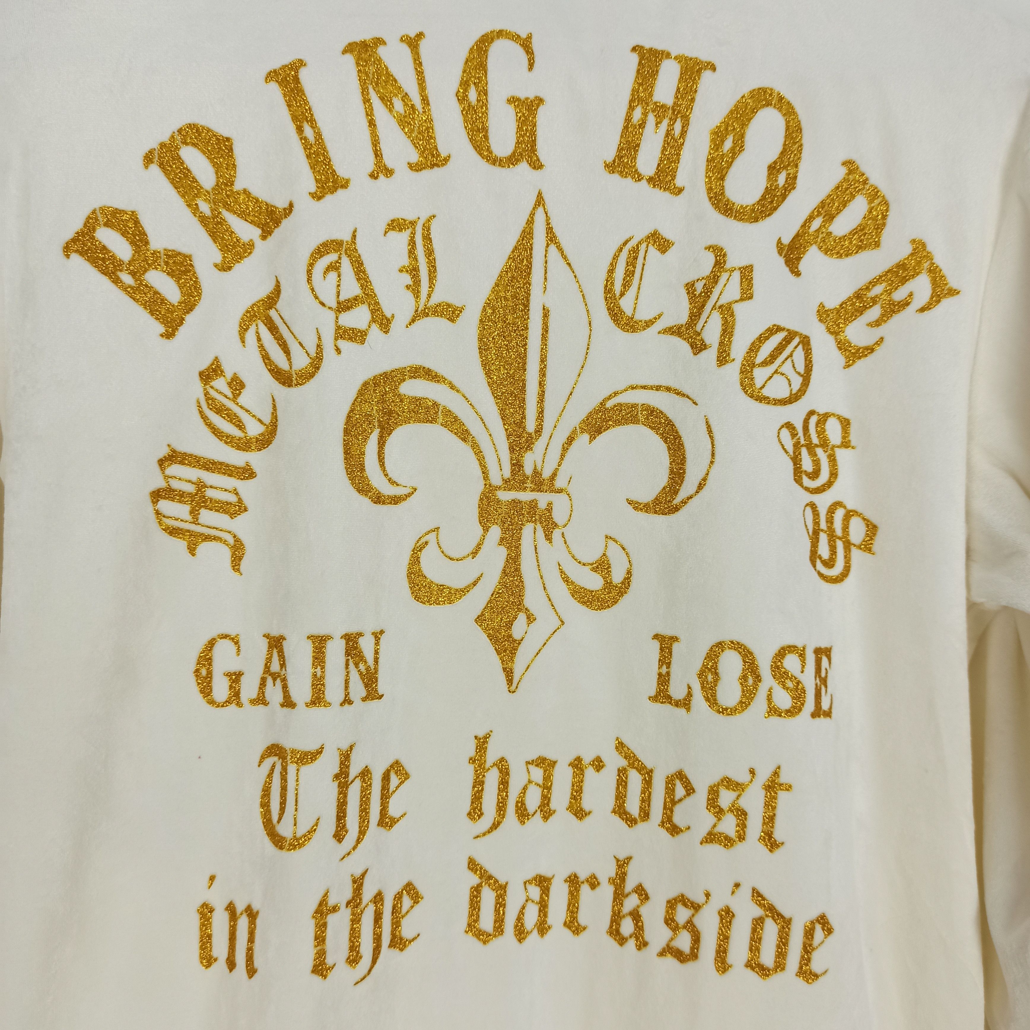 If Six Was Nine Japanese Sweater Bring Hope Metal Cross Velvet Size US L / EU 52-54 / 3 - 3 Thumbnail