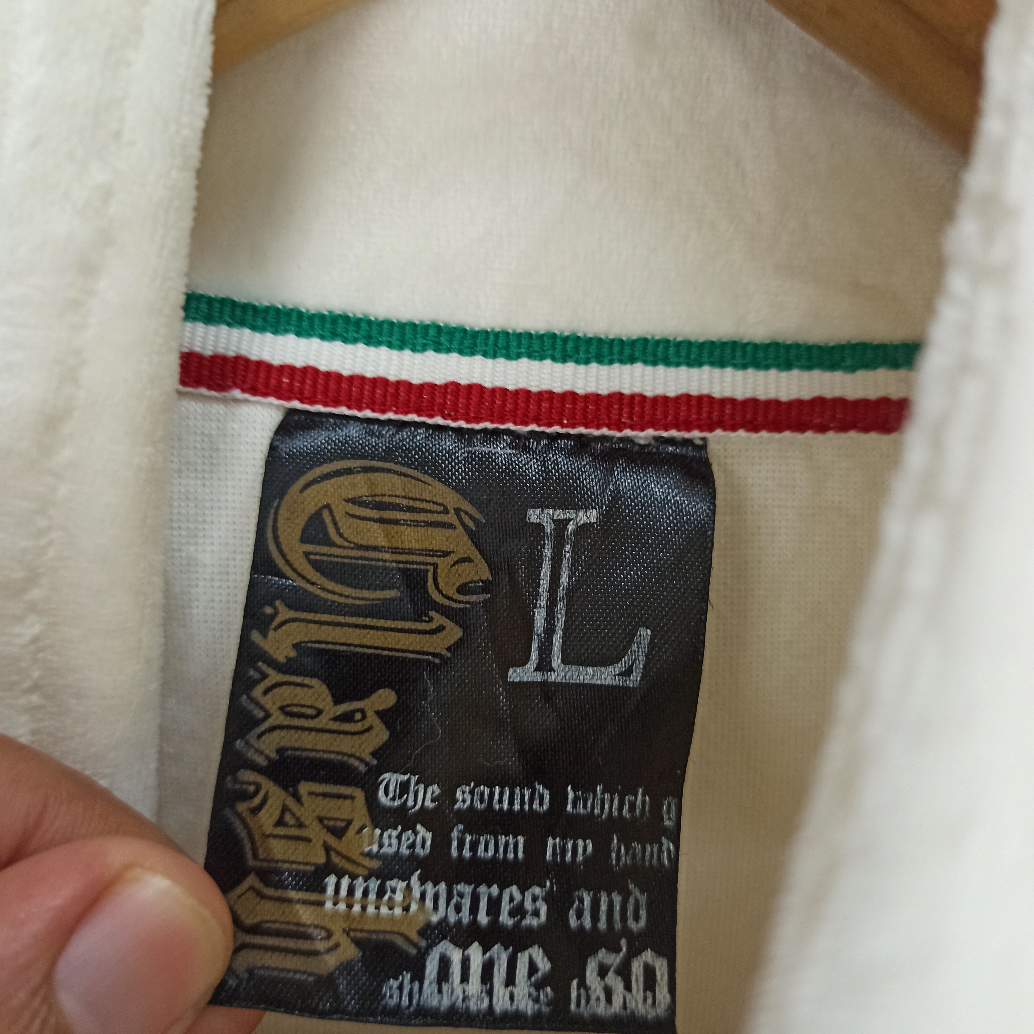 If Six Was Nine Japanese Sweater Bring Hope Metal Cross Velvet Size US L / EU 52-54 / 3 - 7 Thumbnail