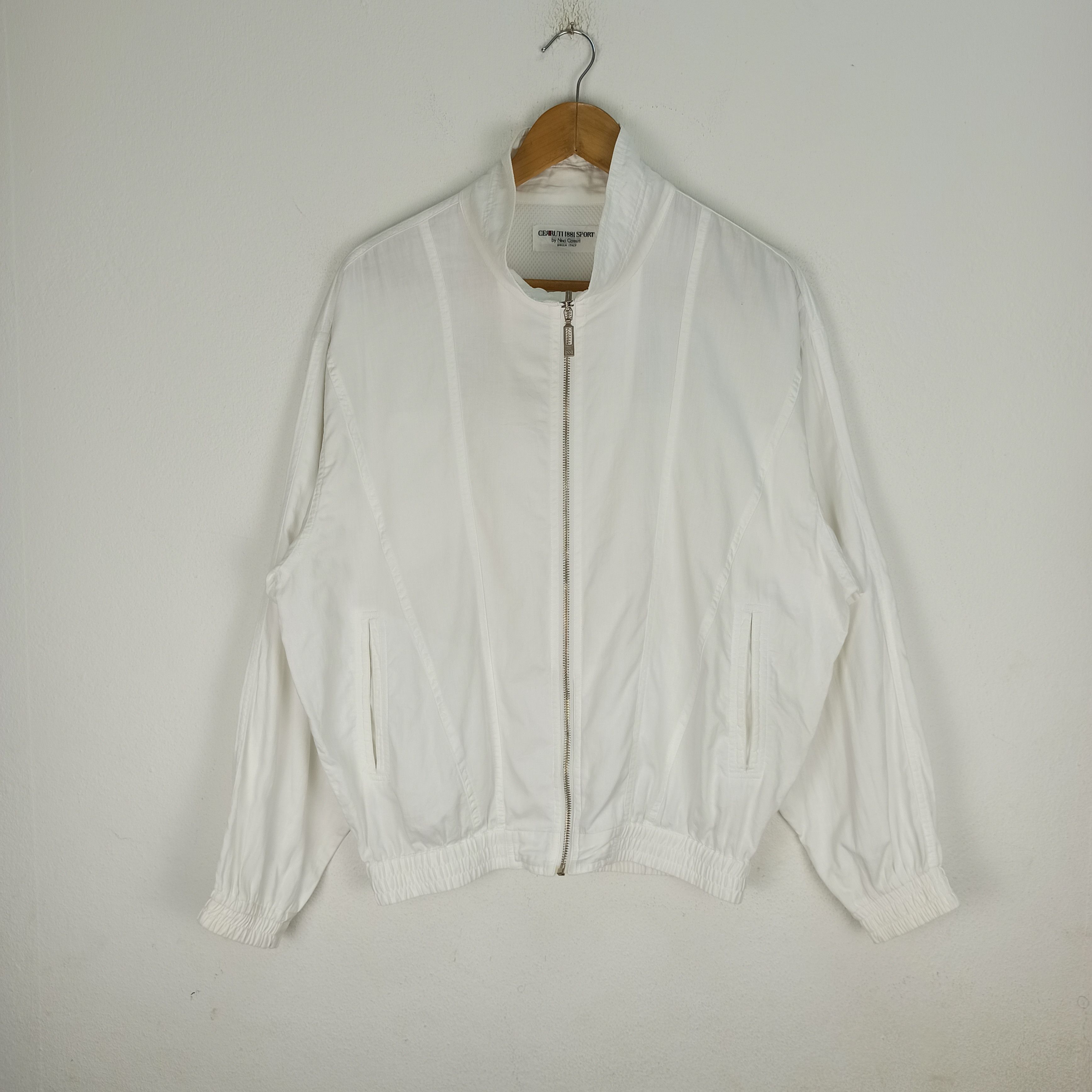 Cerruti 1881 Vintage🔥 Cerruti 1881 Sport Bomber Windbreaker Big Logo Size US L / EU 52-54 / 3 - 4 Thumbnail