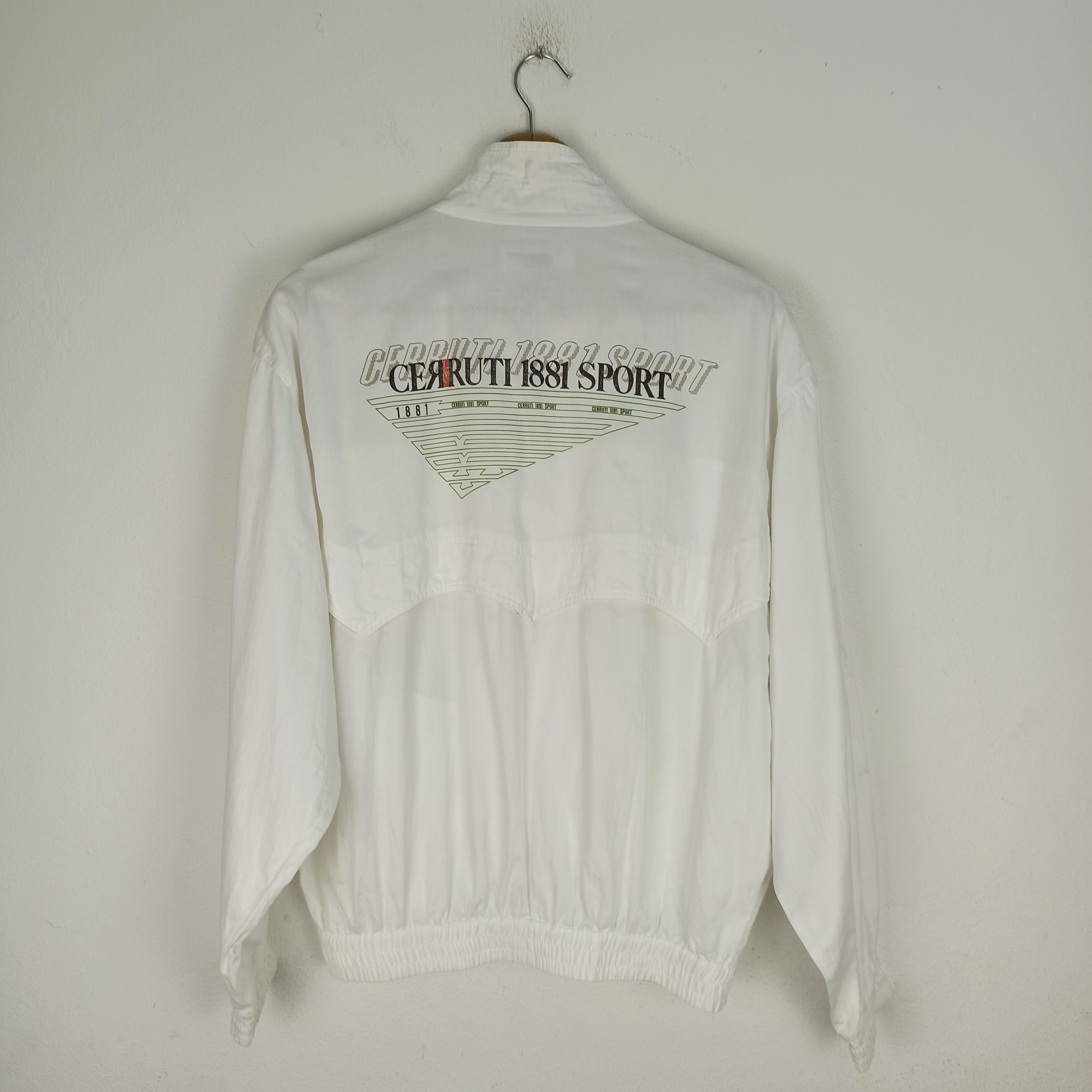 Cerruti 1881 Vintage🔥 Cerruti 1881 Sport Bomber Windbreaker Big Logo Size US L / EU 52-54 / 3 - 1 Thumbnail