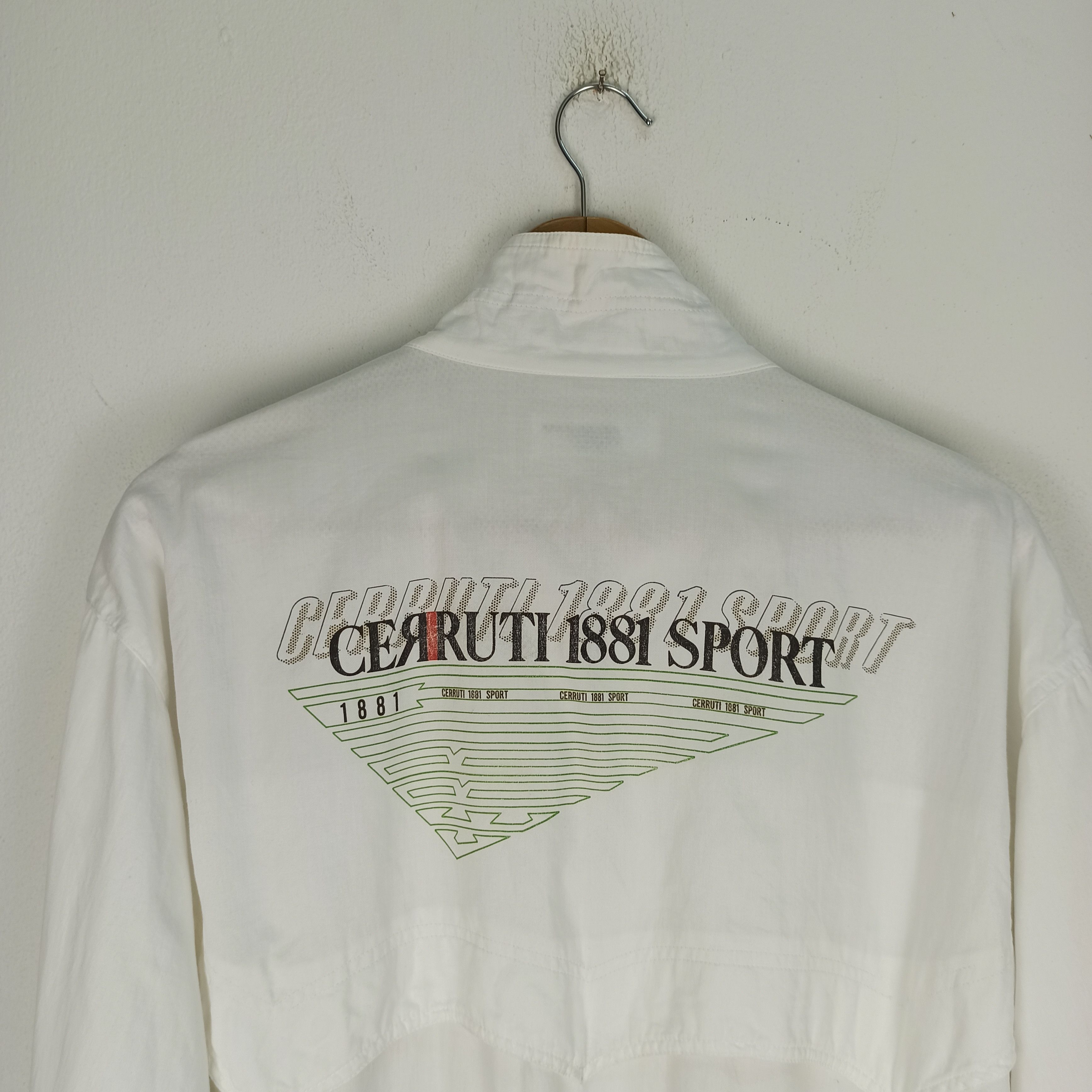 Cerruti 1881 Vintage🔥 Cerruti 1881 Sport Bomber Windbreaker Big Logo Size US L / EU 52-54 / 3 - 2 Thumbnail
