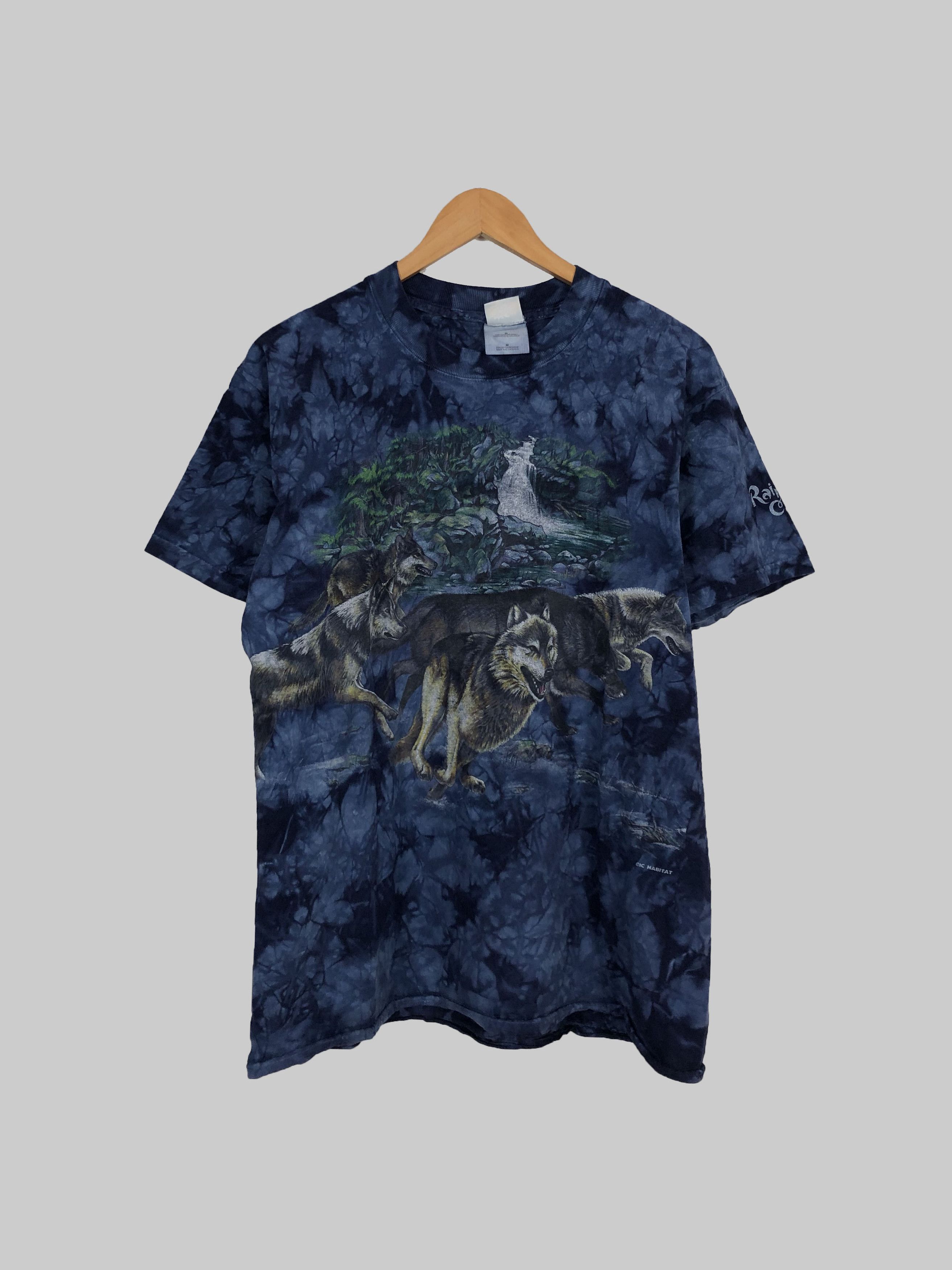 Vintage Vintage 90s Rainforest Cafe Wolf tie dye (Hard Rock Cafe) Size US M / EU 48-50 / 2 - 1 Thumbnail