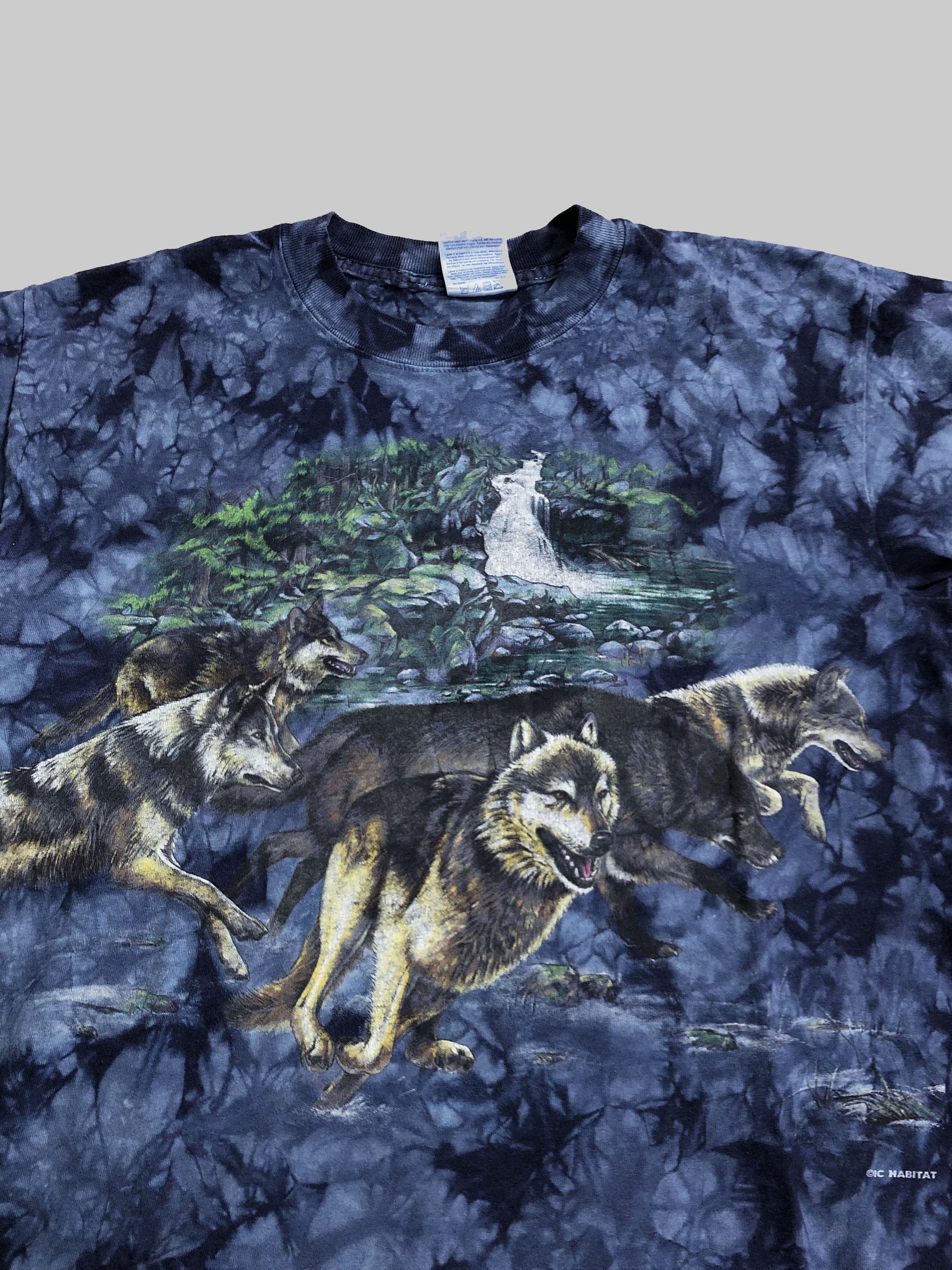 Vintage Vintage 90s Rainforest Cafe Wolf tie dye (Hard Rock Cafe) Size US M / EU 48-50 / 2 - 3 Thumbnail