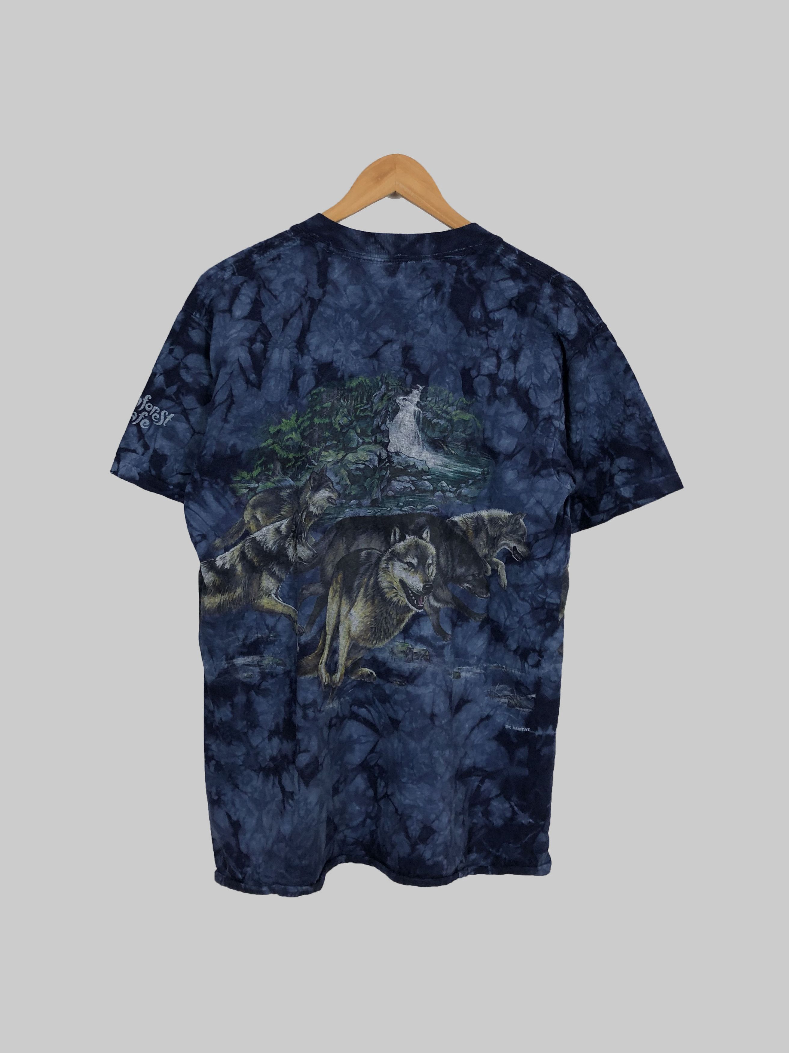 Vintage Vintage 90s Rainforest Cafe Wolf tie dye (Hard Rock Cafe) Size US M / EU 48-50 / 2 - 2 Thumbnail