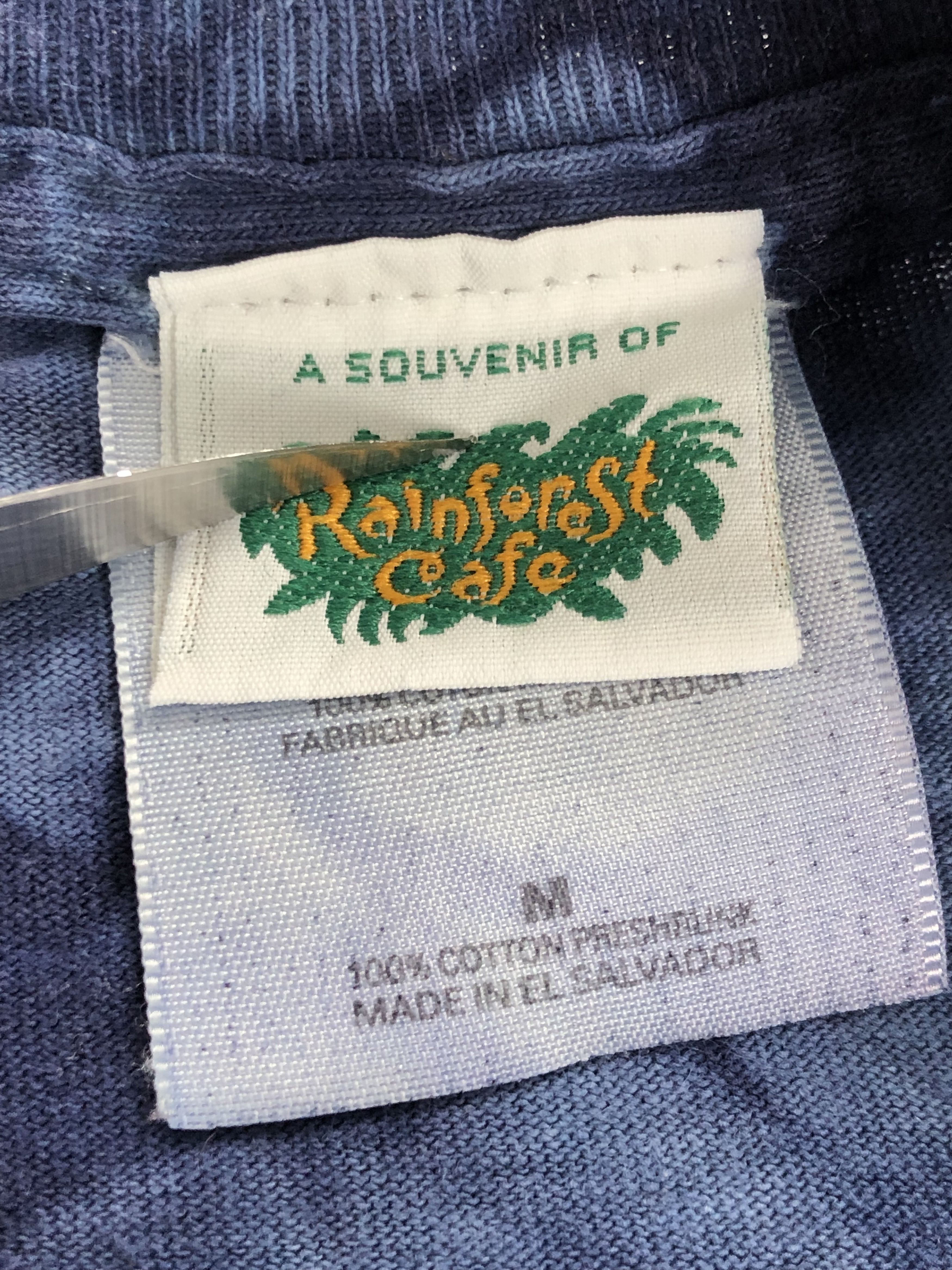 Vintage Vintage 90s Rainforest Cafe Wolf tie dye (Hard Rock Cafe) Size US M / EU 48-50 / 2 - 17 Thumbnail