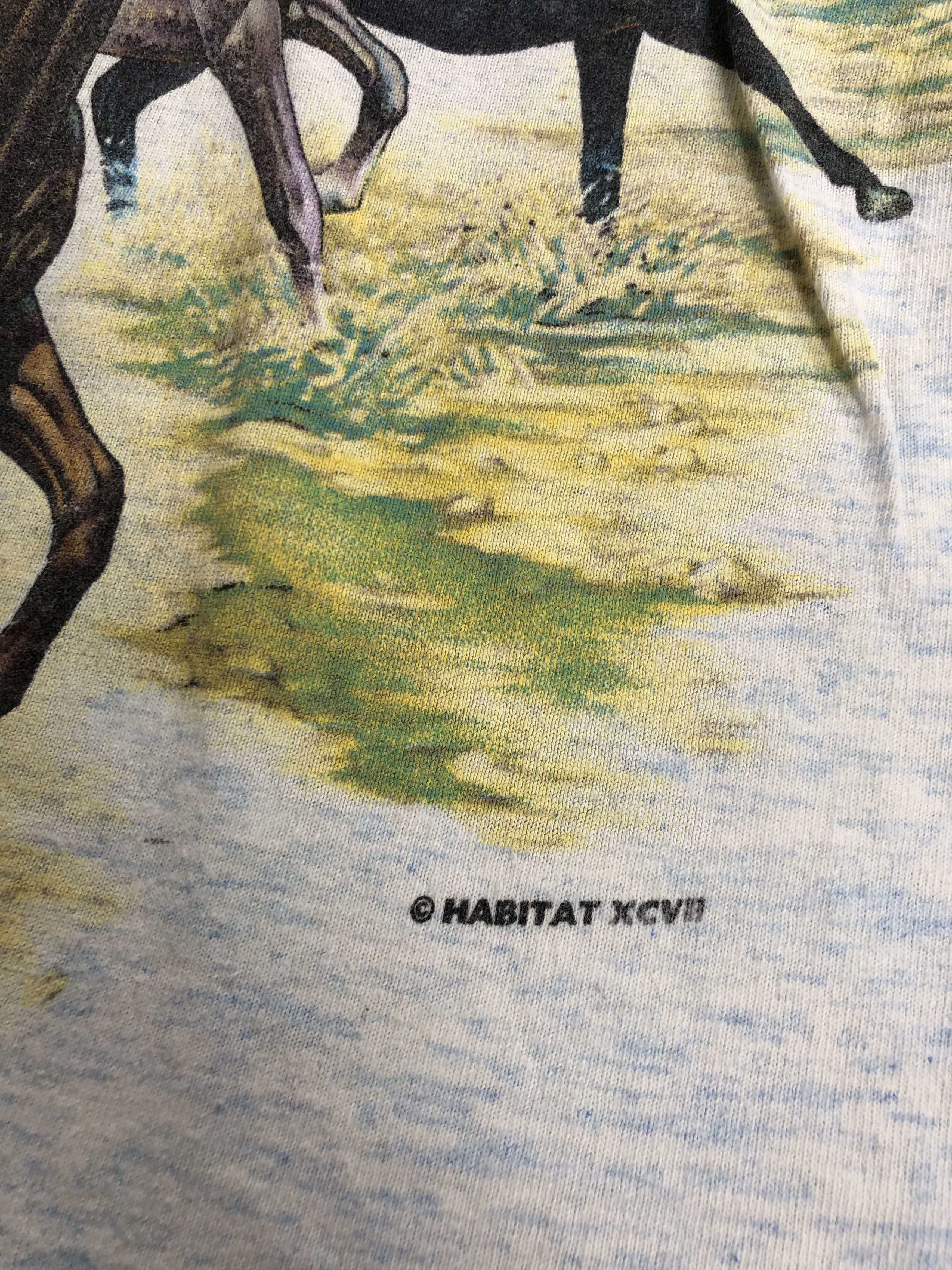 Vintage Vintage 1997 Habitat Horse XCVII t-shirt (Wolf Eagles) Size US S / EU 44-46 / 1 - 6 Thumbnail