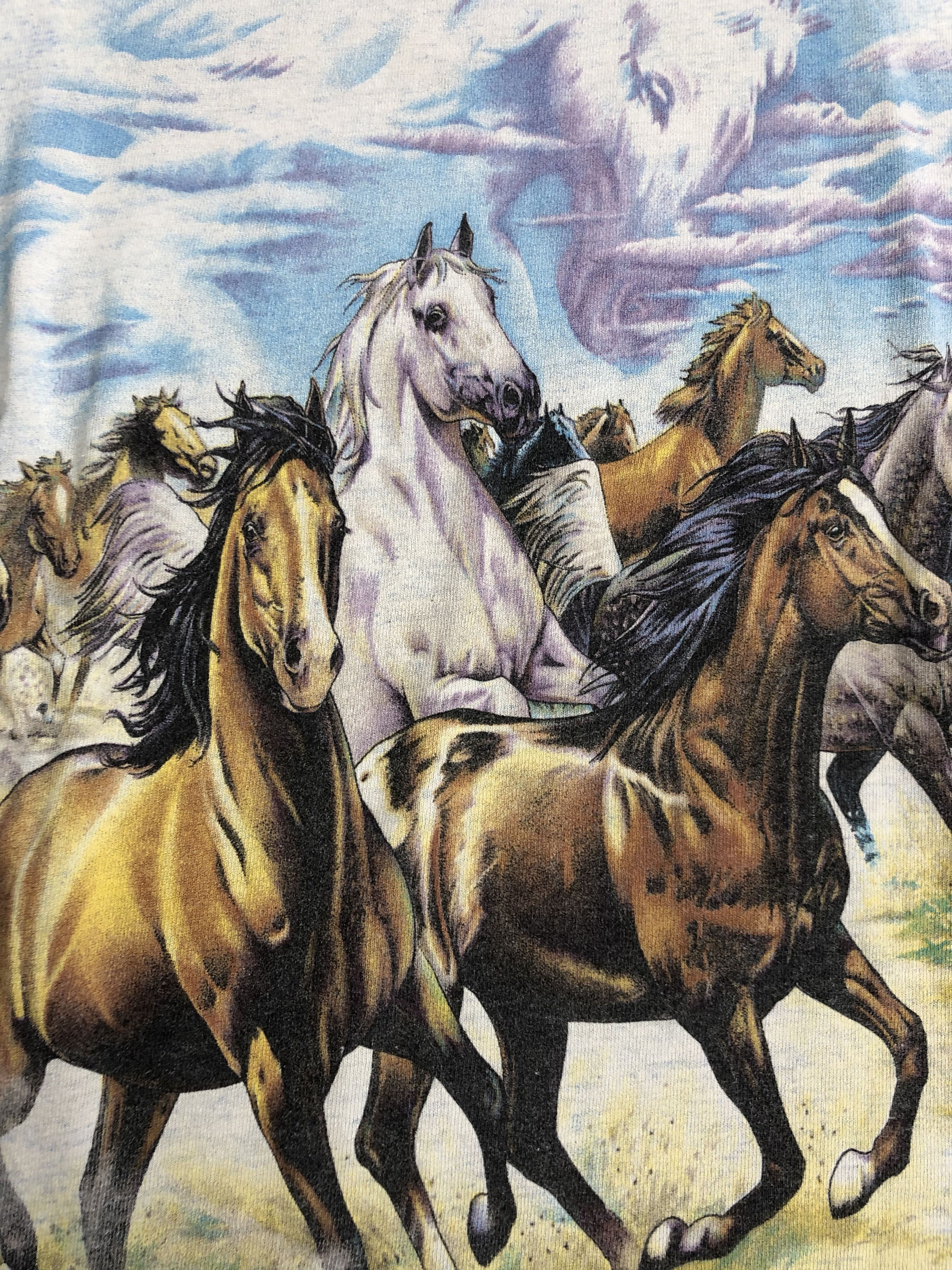 Vintage Vintage 1997 Habitat Horse XCVII t-shirt (Wolf Eagles) Size US S / EU 44-46 / 1 - 4 Thumbnail