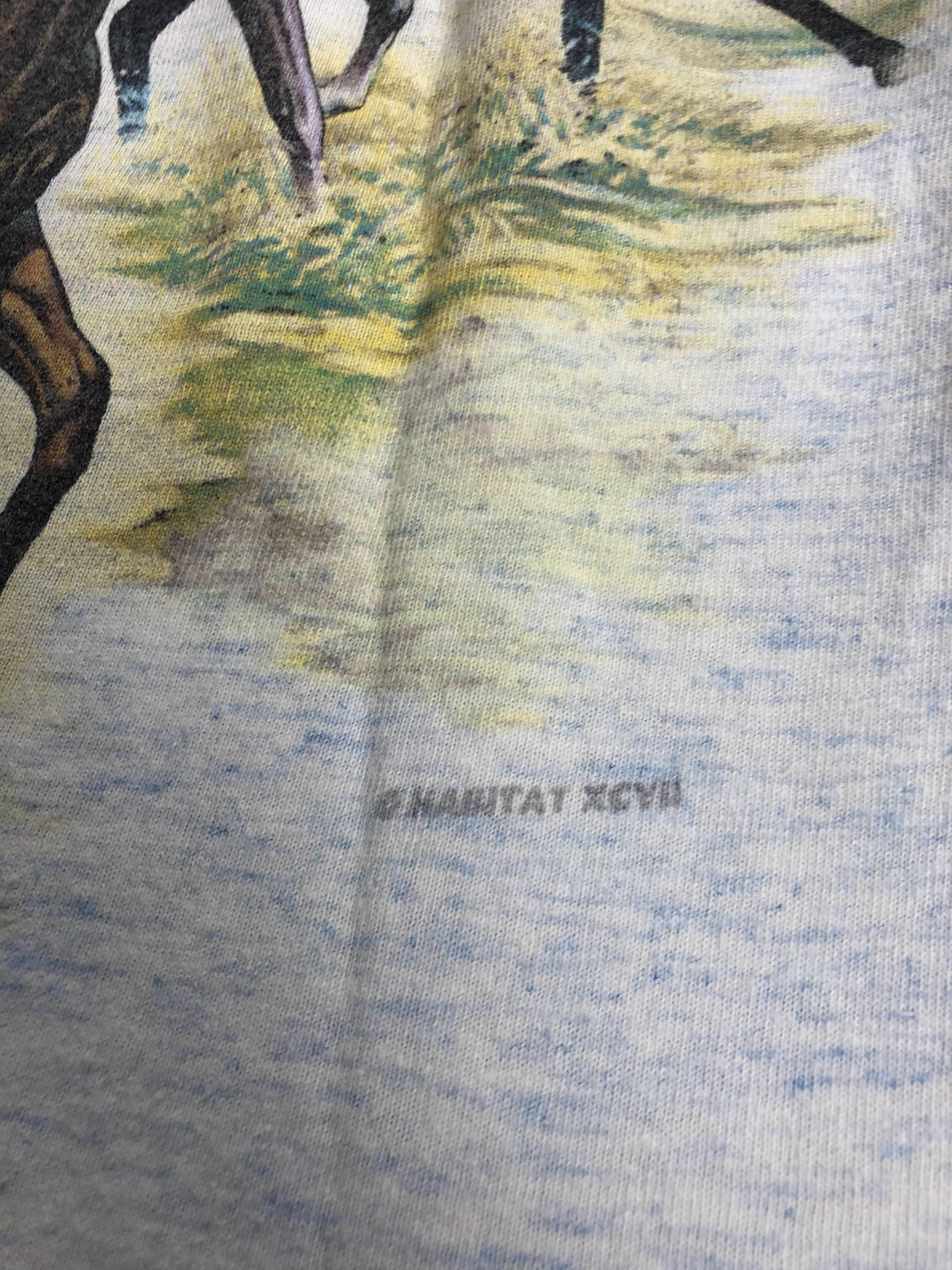 Vintage Vintage 1997 Habitat Horse XCVII t-shirt (Wolf Eagles) Size US S / EU 44-46 / 1 - 9 Thumbnail