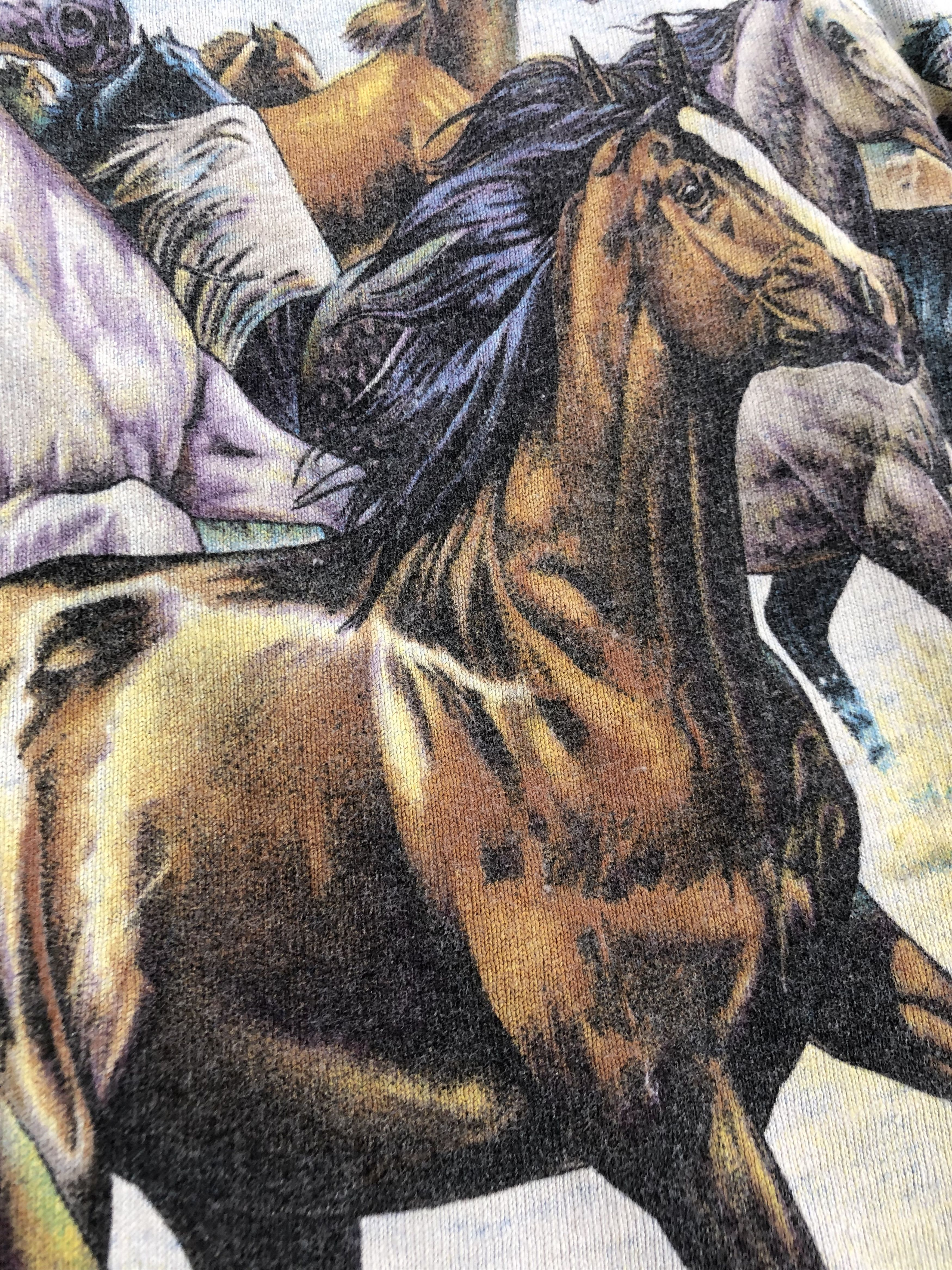 Vintage Vintage 1997 Habitat Horse XCVII t-shirt (Wolf Eagles) Size US S / EU 44-46 / 1 - 8 Thumbnail