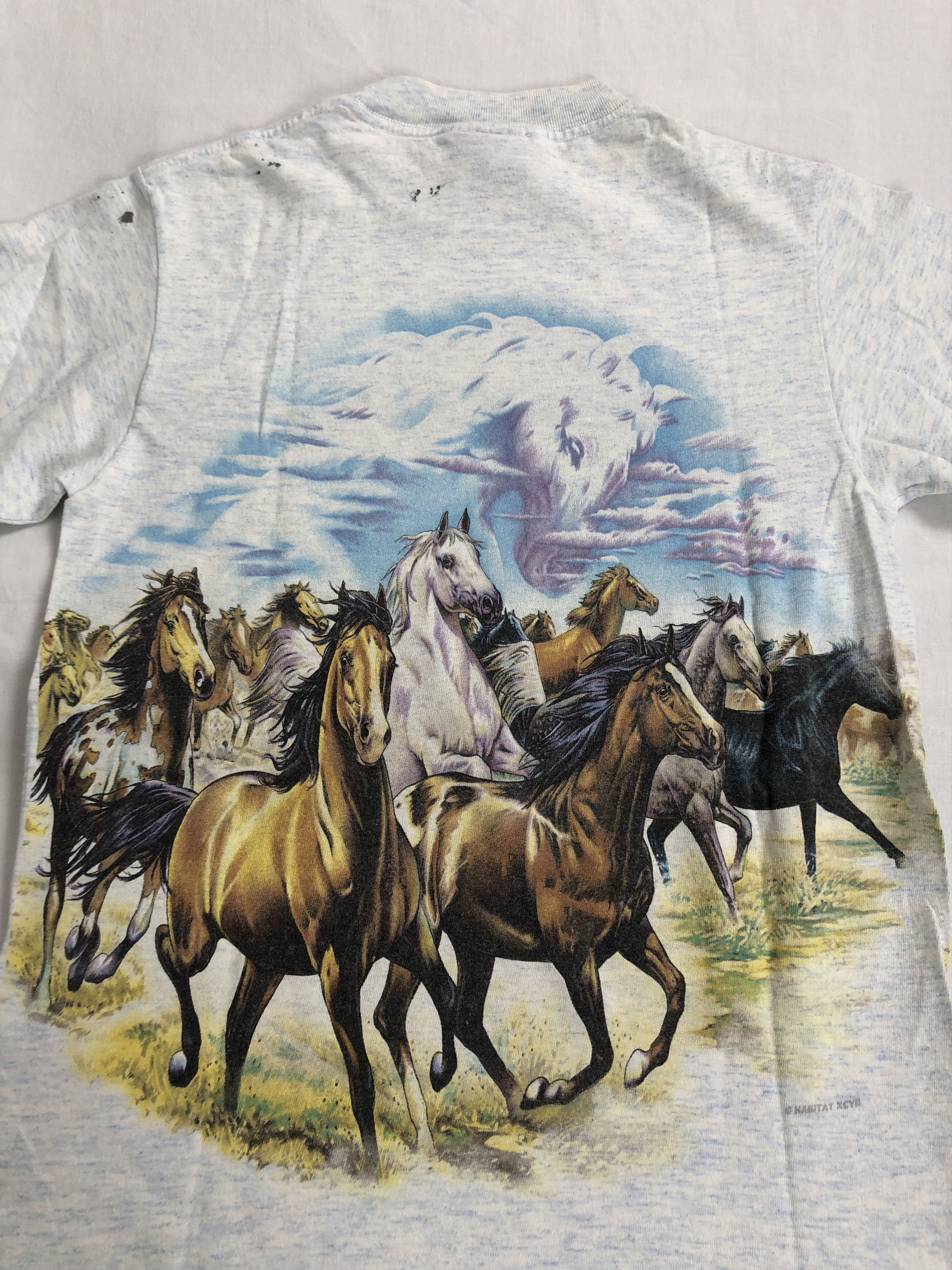 Vintage Vintage 1997 Habitat Horse XCVII t-shirt (Wolf Eagles) Size US S / EU 44-46 / 1 - 7 Thumbnail
