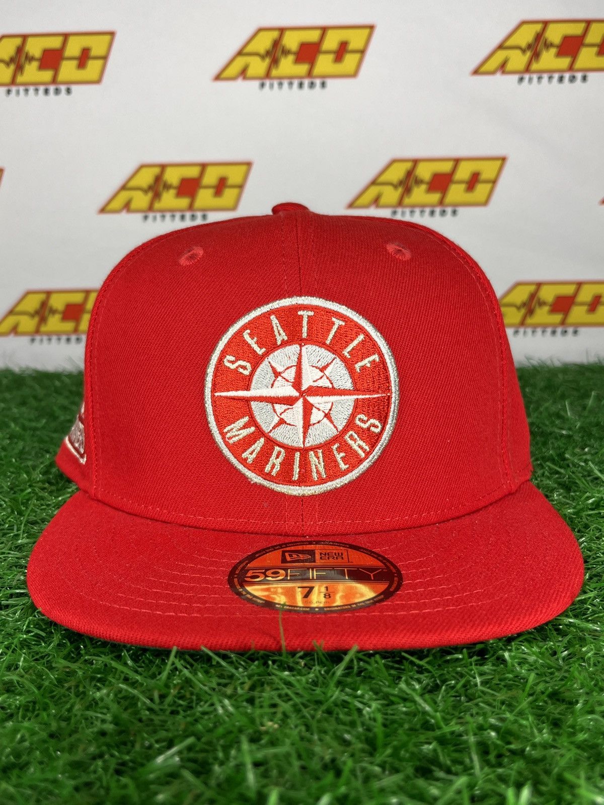 MLB × New Era Mariners 7 1/8 30th anniversary fitted hat red Size ONE SIZE - 3 Thumbnail