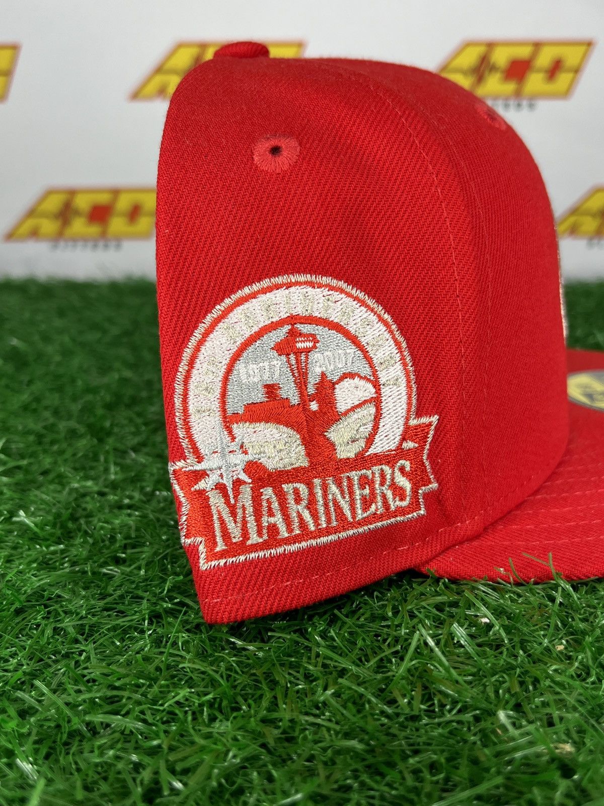 MLB × New Era Mariners 7 1/8 30th anniversary fitted hat red Size ONE SIZE - 2 Thumbnail