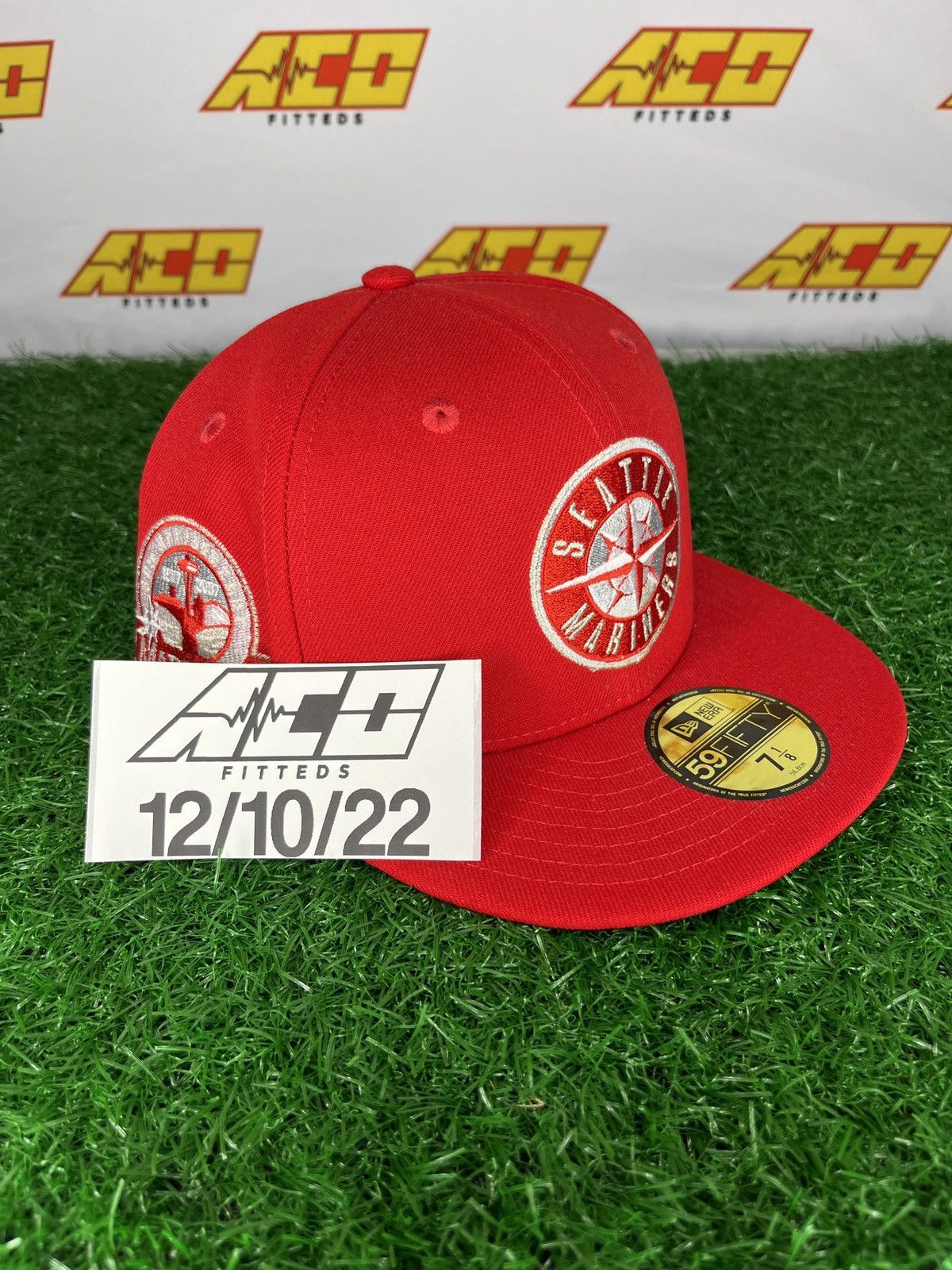 MLB × New Era Mariners 7 1/8 30th anniversary fitted hat red Size ONE SIZE - 8 Thumbnail