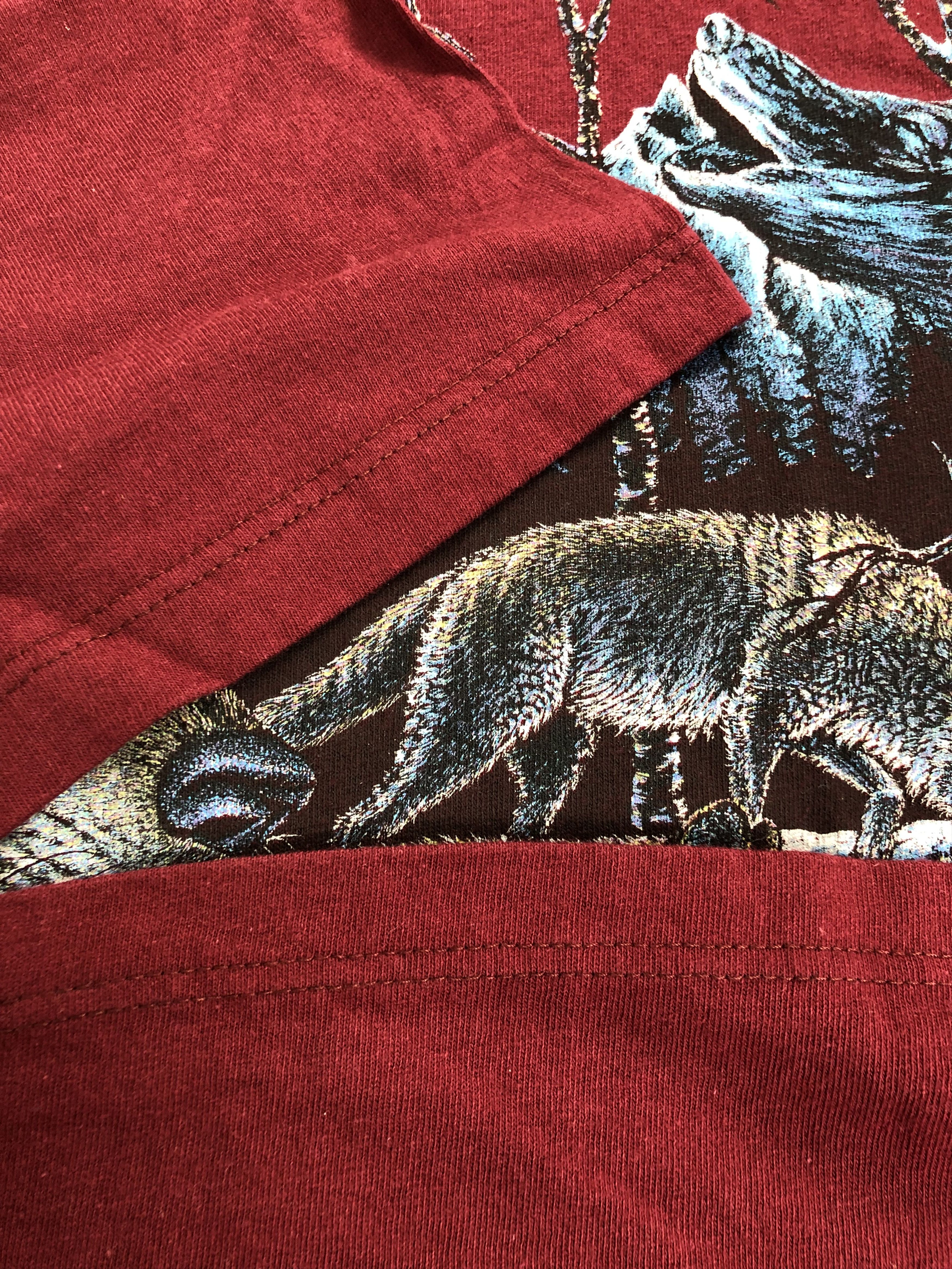 Vintage Vintage 1995 Wolf t-shirt (Sea Oceane Frog Wolf Eagles) Size US XL / EU 56 / 4 - 8 Thumbnail
