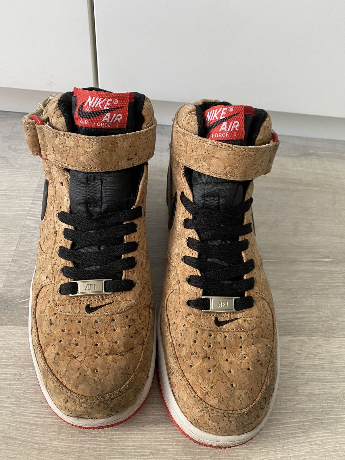 Nike RARE! Air Force 1 Mid Cork 2015 Size US 7 / EU 40 - 3 Thumbnail