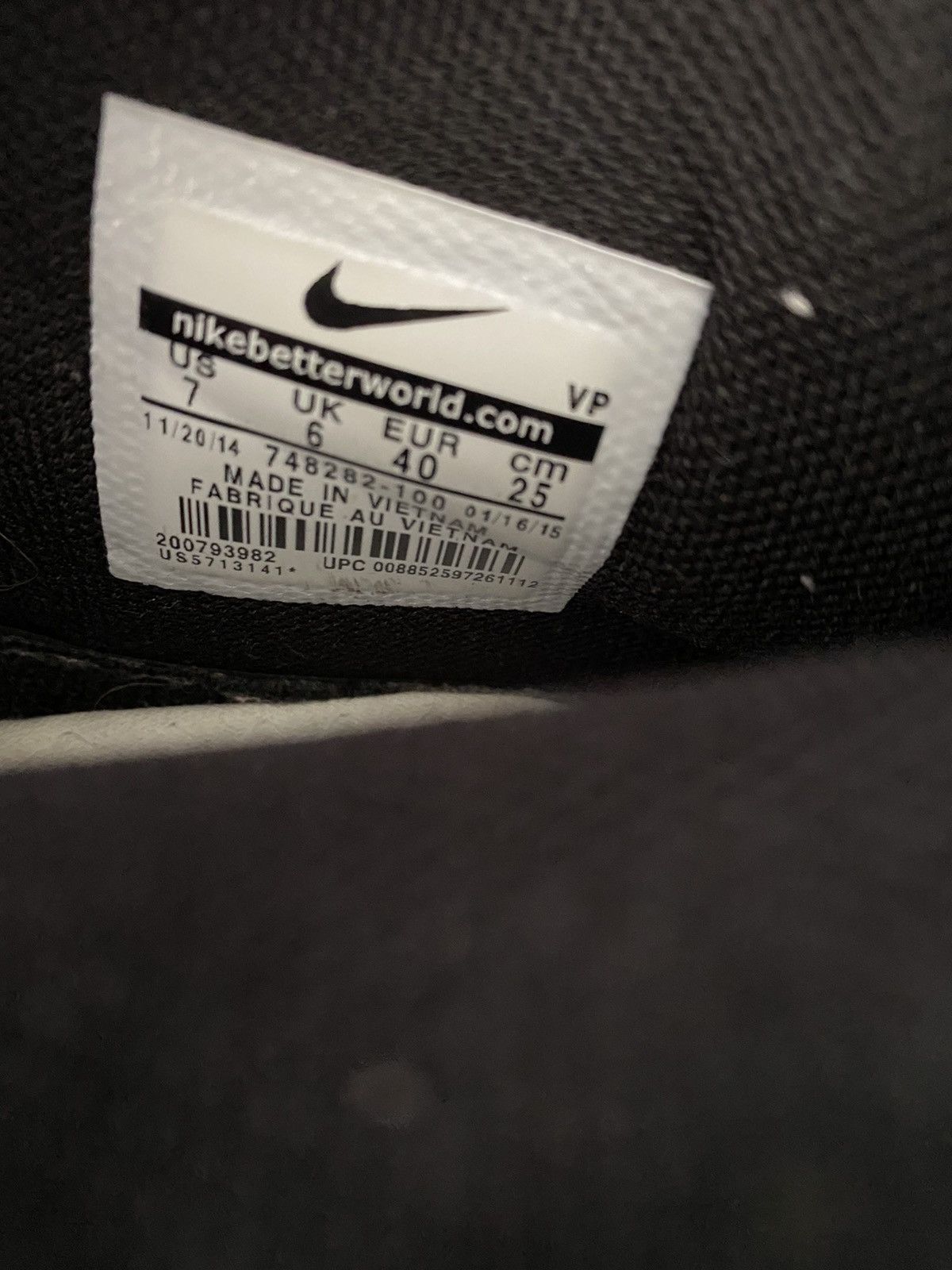 Nike RARE! Air Force 1 Mid Cork 2015 Size US 7 / EU 40 - 8 Thumbnail