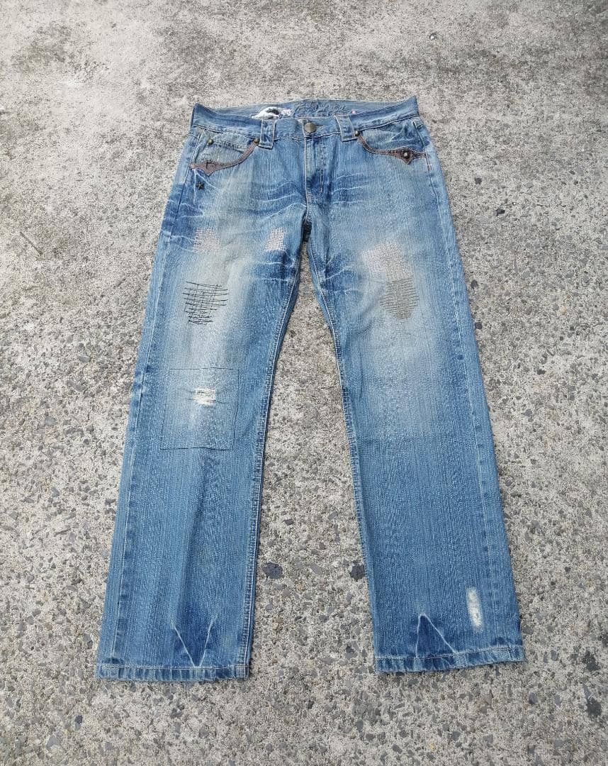 Japanese Brand Osaka Big Train Nice Design Denim Jeans Size US 38 / EU 54 - 3 Thumbnail