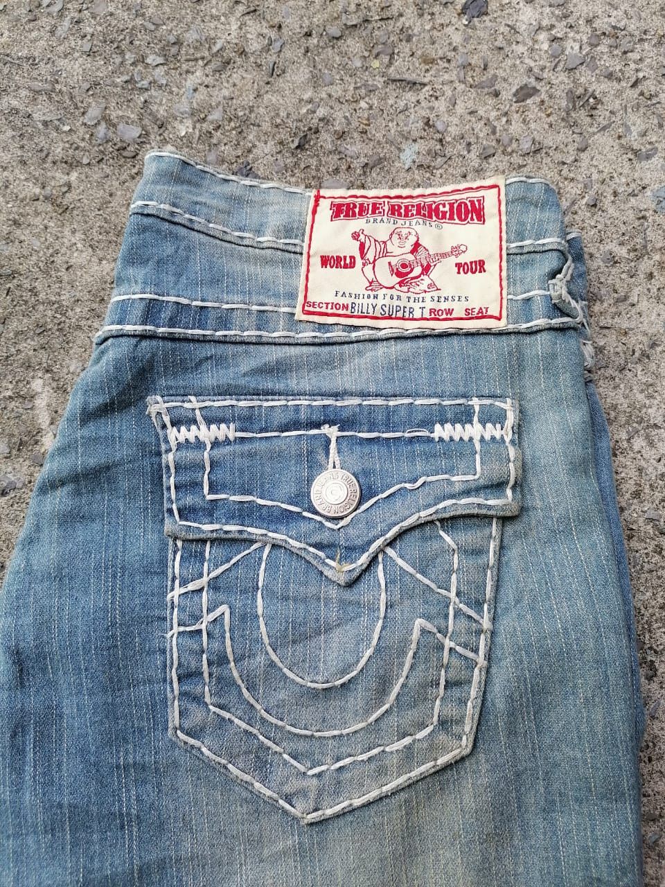 True Religion True Religion Billy Super T Denim Jeans Size US 31 - 6 Thumbnail