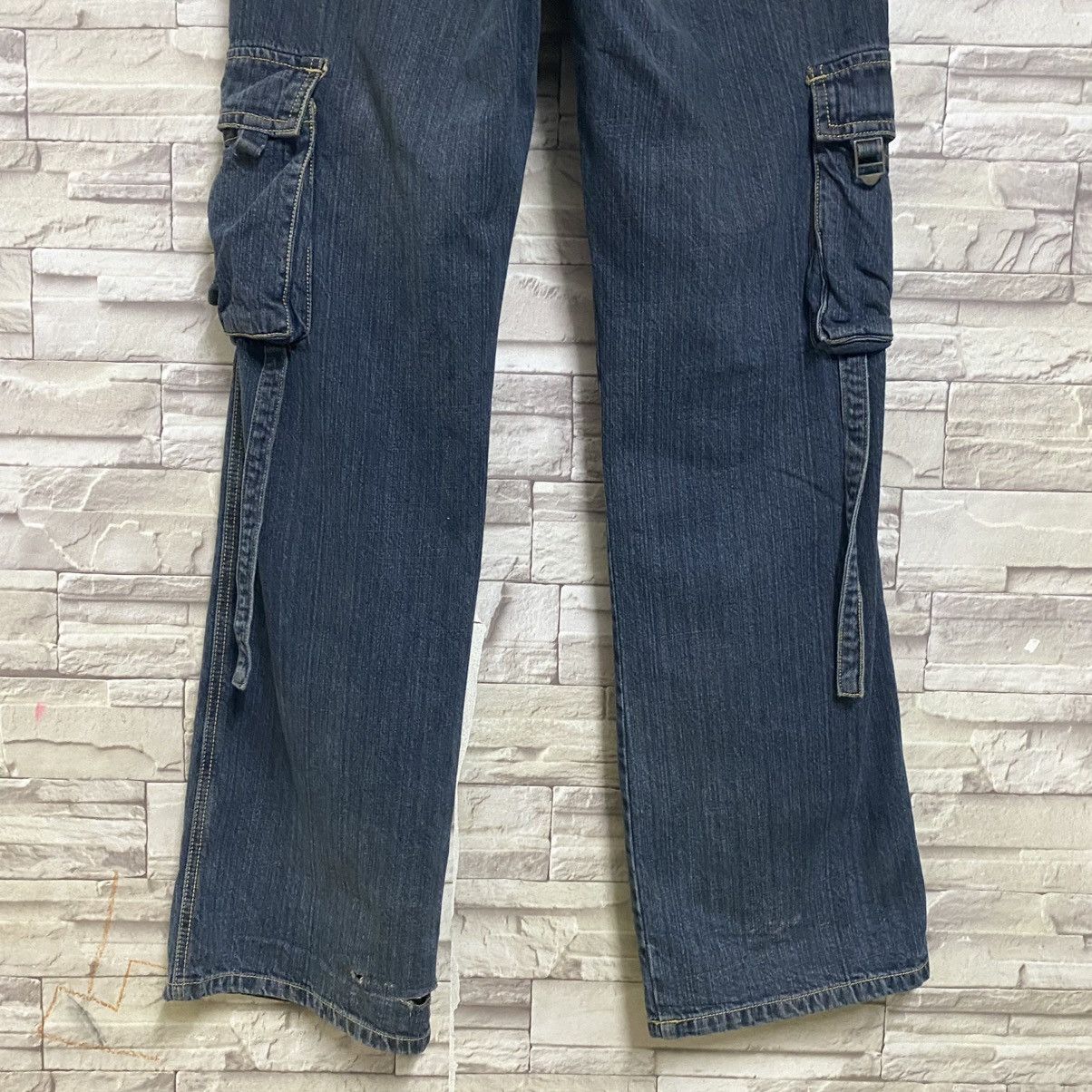 Japanese Brand Japanese Brand Carven Denim Cargo Pants Bondage Size US 32 / EU 48 - 12 Thumbnail