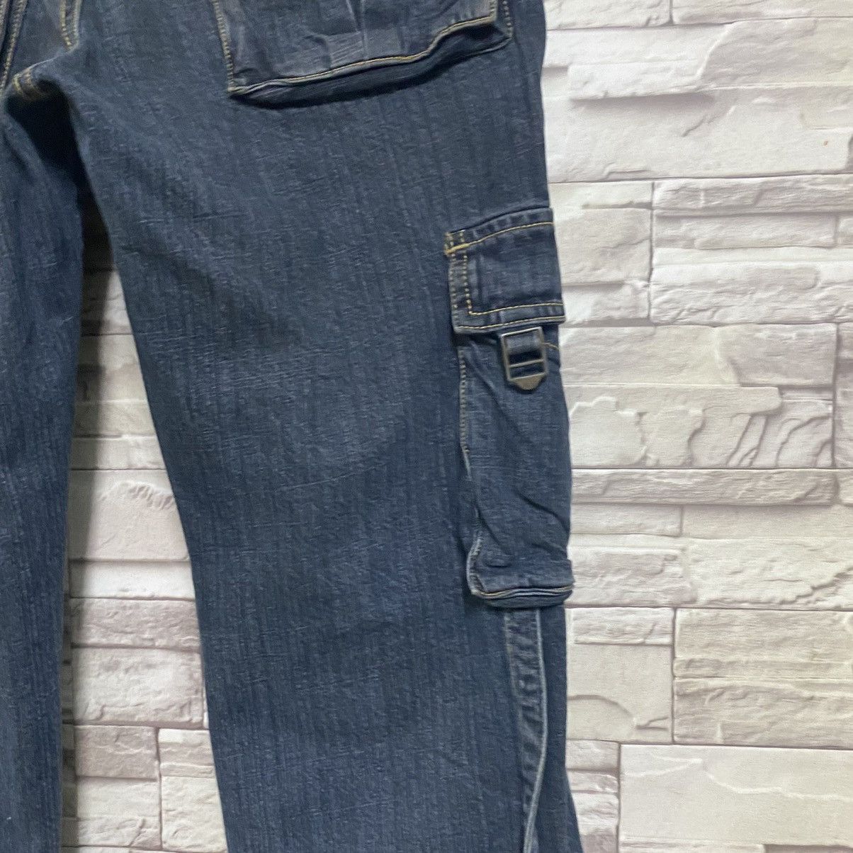Japanese Brand Japanese Brand Carven Denim Cargo Pants Bondage Size US 32 / EU 48 - 15 Thumbnail