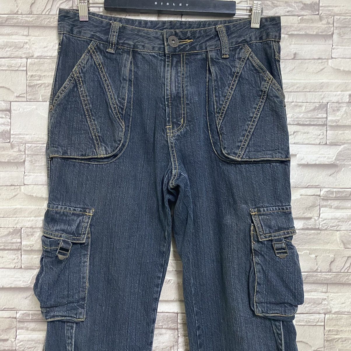 Japanese Brand Japanese Brand Carven Denim Cargo Pants Bondage Size US 32 / EU 48 - 4 Thumbnail