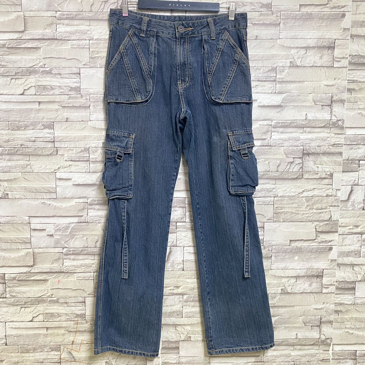Japanese Brand Japanese Brand Carven Denim Cargo Pants Bondage Size US 32 / EU 48 - 3 Thumbnail