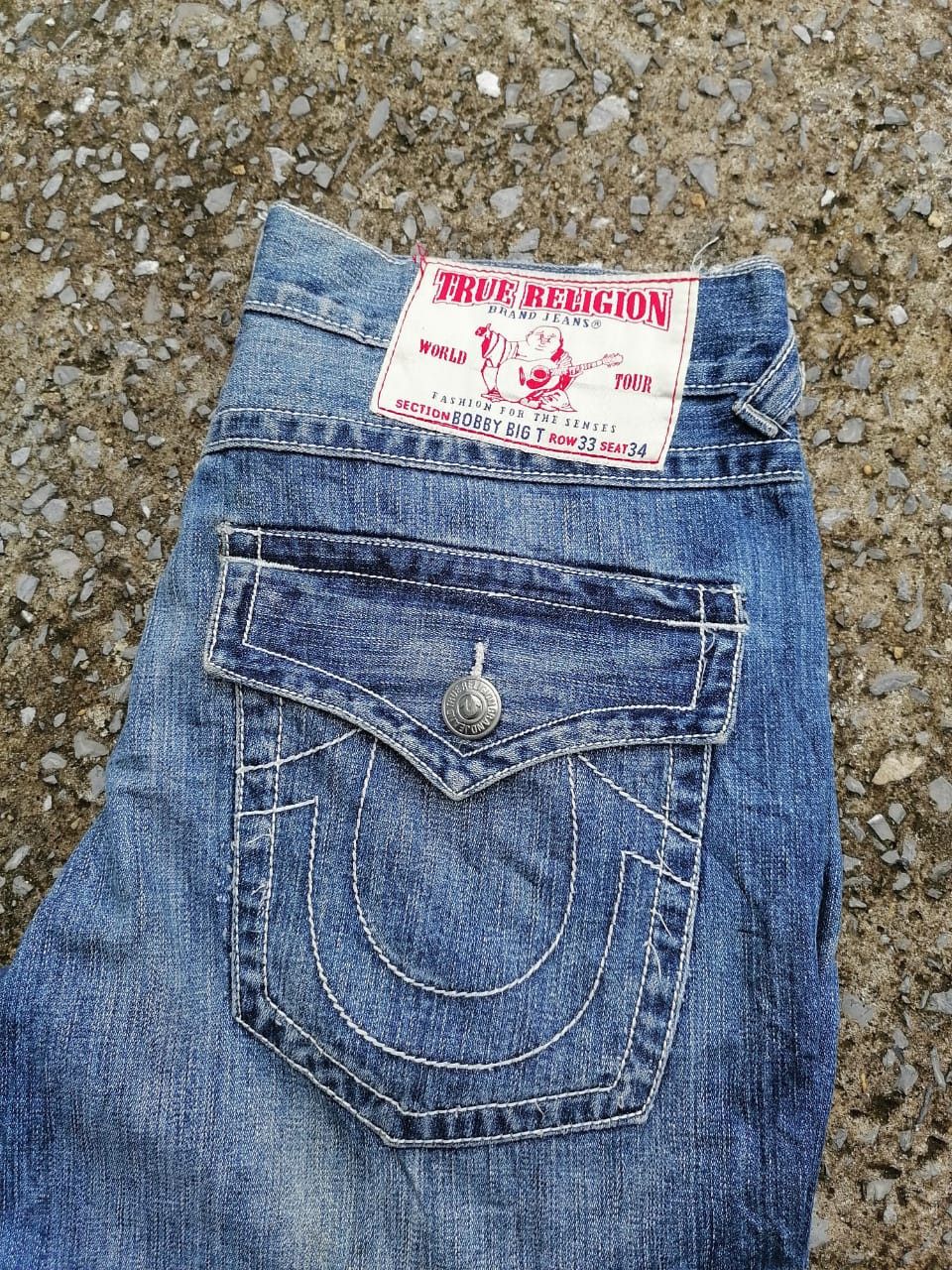 True Religion True Religion Bobby Big T Denim Jeans l Size US 35 - 6 Thumbnail