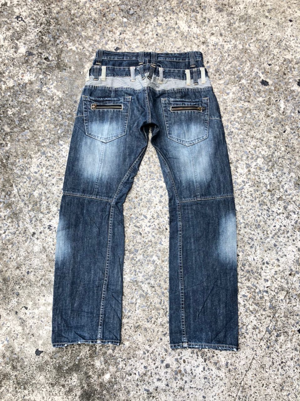 If Six Was Nine × Japanese Brand Dominate Handcrafted Double Waist Denim Jeans Size US 31 - 2 Thumbnail