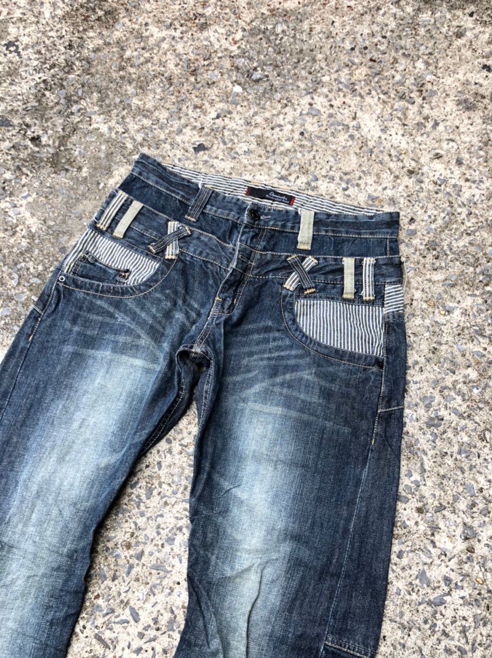 If Six Was Nine × Japanese Brand Dominate Handcrafted Double Waist Denim Jeans Size US 31 - 3 Thumbnail