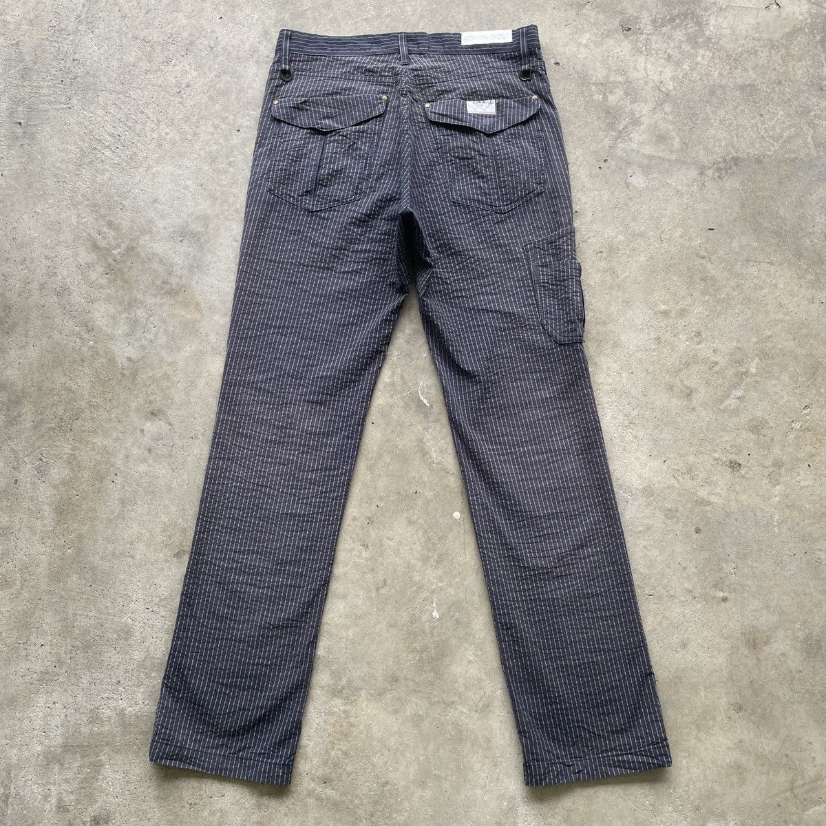 Edwin × Japanese Brand × Purple 9 Pocket🔥 Vintage Edwin Golf Faded Striped Cargo Pants W31 Size US 31 - 13 Thumbnail
