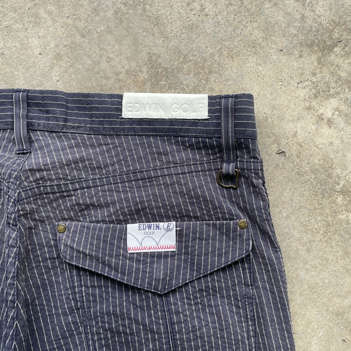 Edwin × Japanese Brand × Purple 9 Pocket🔥 Vintage Edwin Golf Faded Striped Cargo Pants W31 Size US 31 - 10 Thumbnail
