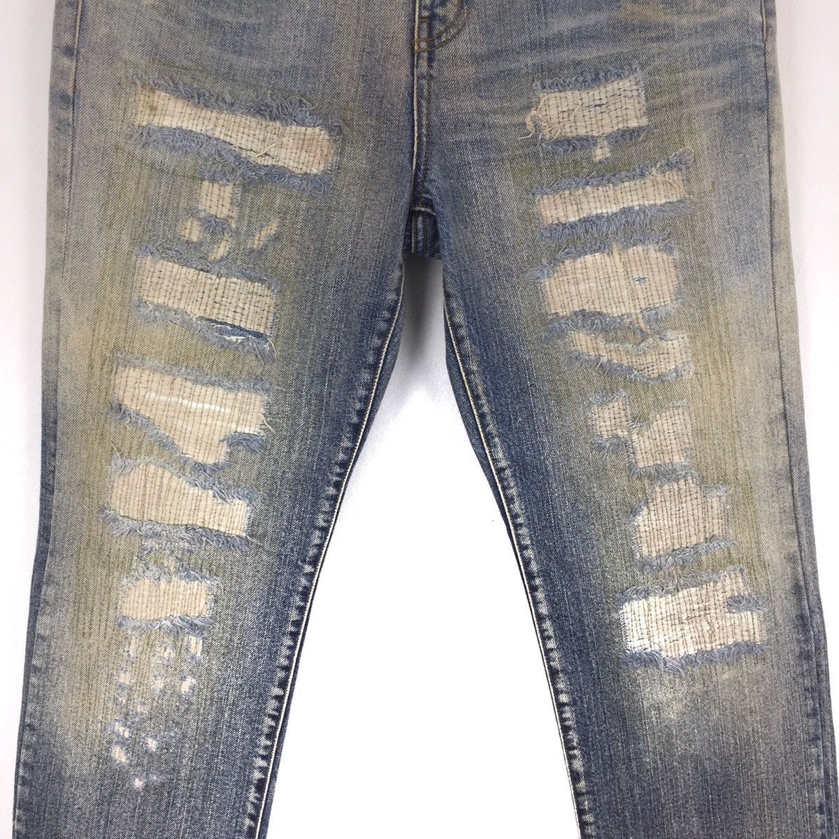 Japanese Brand 🔥M13 Joge martin distressed jeans nice design Size US 32 / EU 48 - 2 Thumbnail