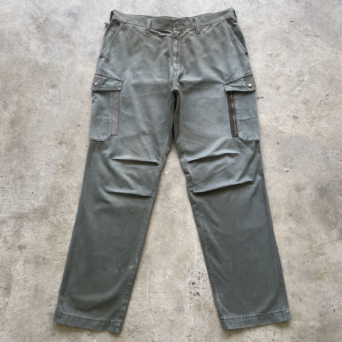 Vintage Vintage Azito Faded/Stain/Dirty Tactical Cargo Pants W34 Size US 34 / EU 50 - 1 Thumbnail