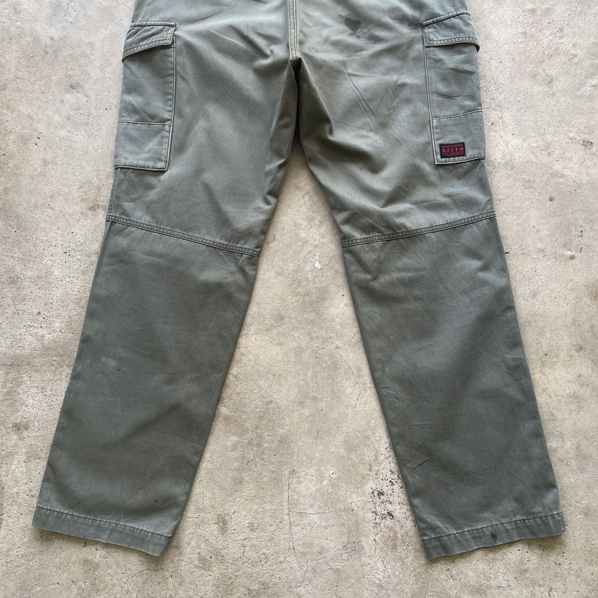 Vintage Vintage Azito Faded/Stain/Dirty Tactical Cargo Pants W34 Size US 34 / EU 50 - 12 Thumbnail