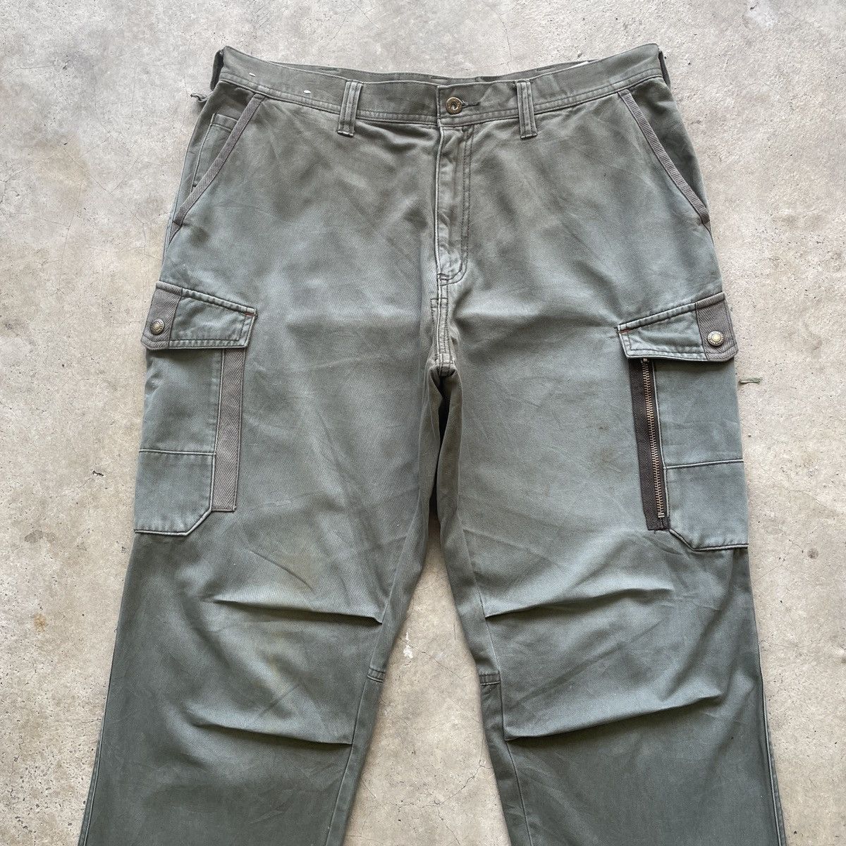 Vintage Vintage Azito Faded/Stain/Dirty Tactical Cargo Pants W34 Size US 34 / EU 50 - 2 Thumbnail