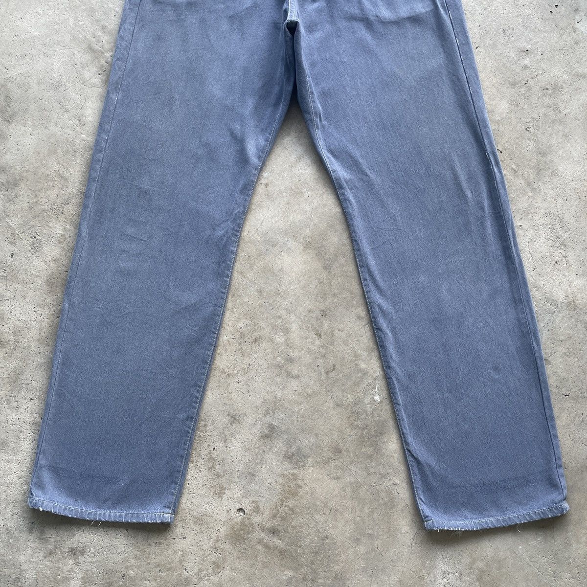 Japanese Brand Vintage Motor Oil Faded Blue Trousers Casual Pants W30 Size US 30 / EU 46 - 4 Thumbnail