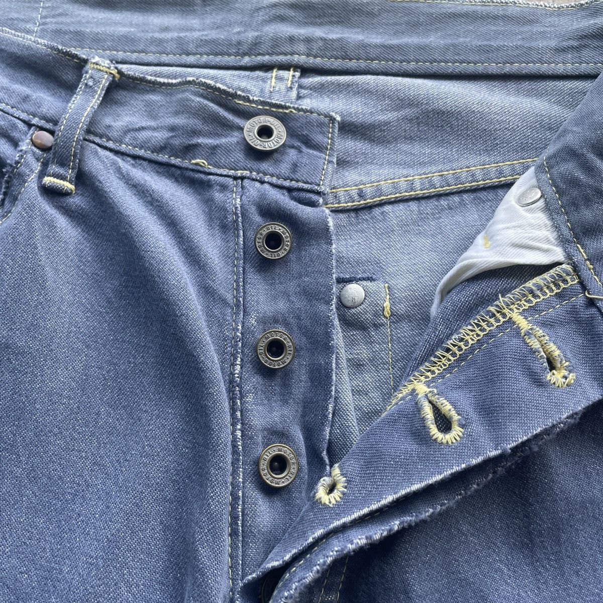 Japanese Brand Vintage Motor Oil Faded Blue Trousers Casual Pants W30 Size US 30 / EU 46 - 7 Thumbnail
