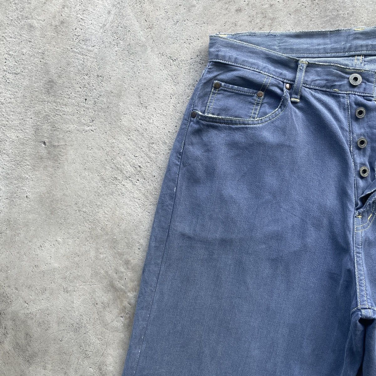 Japanese Brand Vintage Motor Oil Faded Blue Trousers Casual Pants W30 Size US 30 / EU 46 - 5 Thumbnail