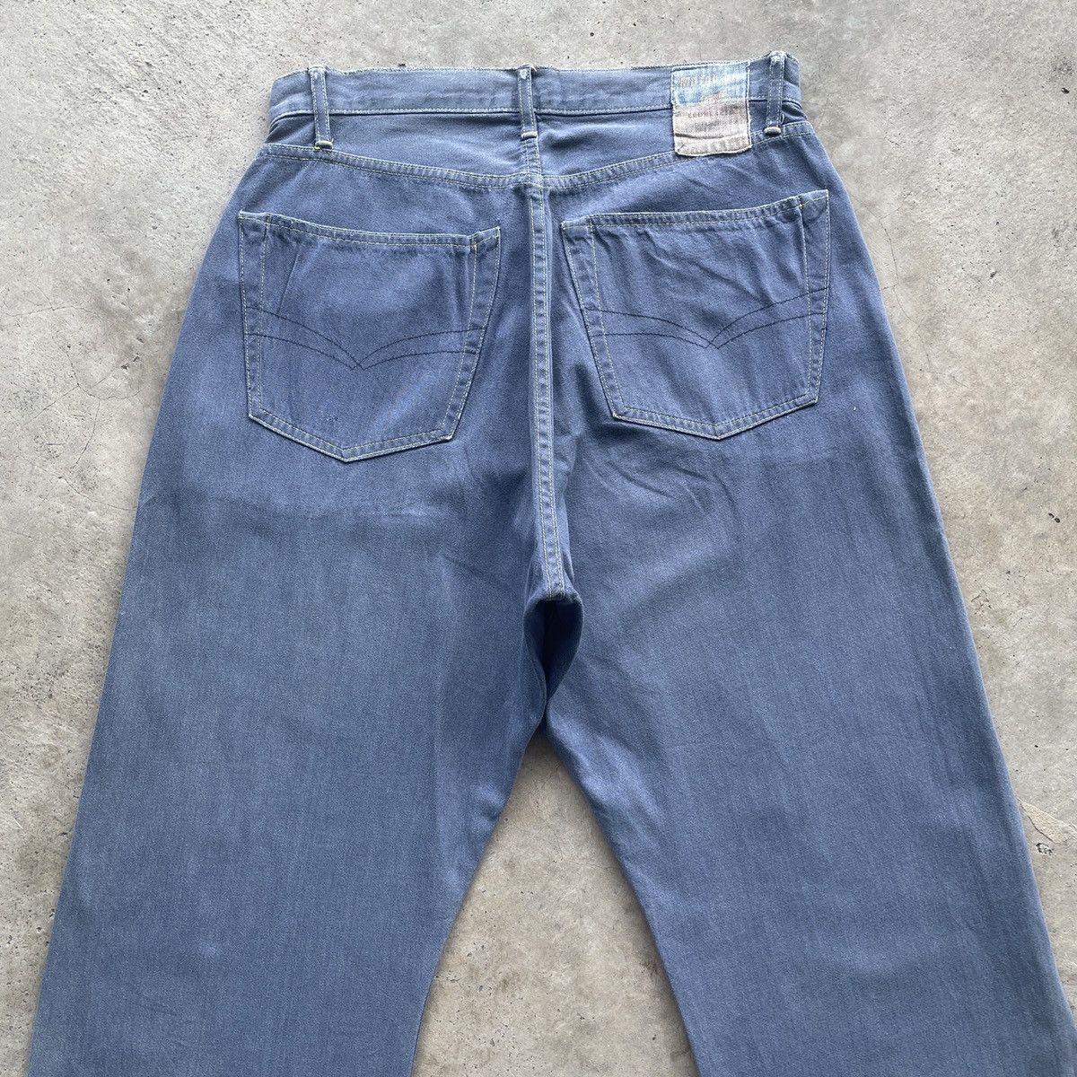 Japanese Brand Vintage Motor Oil Faded Blue Trousers Casual Pants W30 Size US 30 / EU 46 - 12 Thumbnail