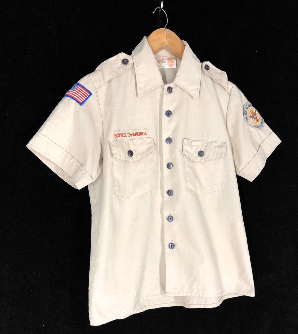 Vintage Boy Scout Of America Patches Button Ups Shirt Size US XS / EU 42 / 0 - 3 Thumbnail
