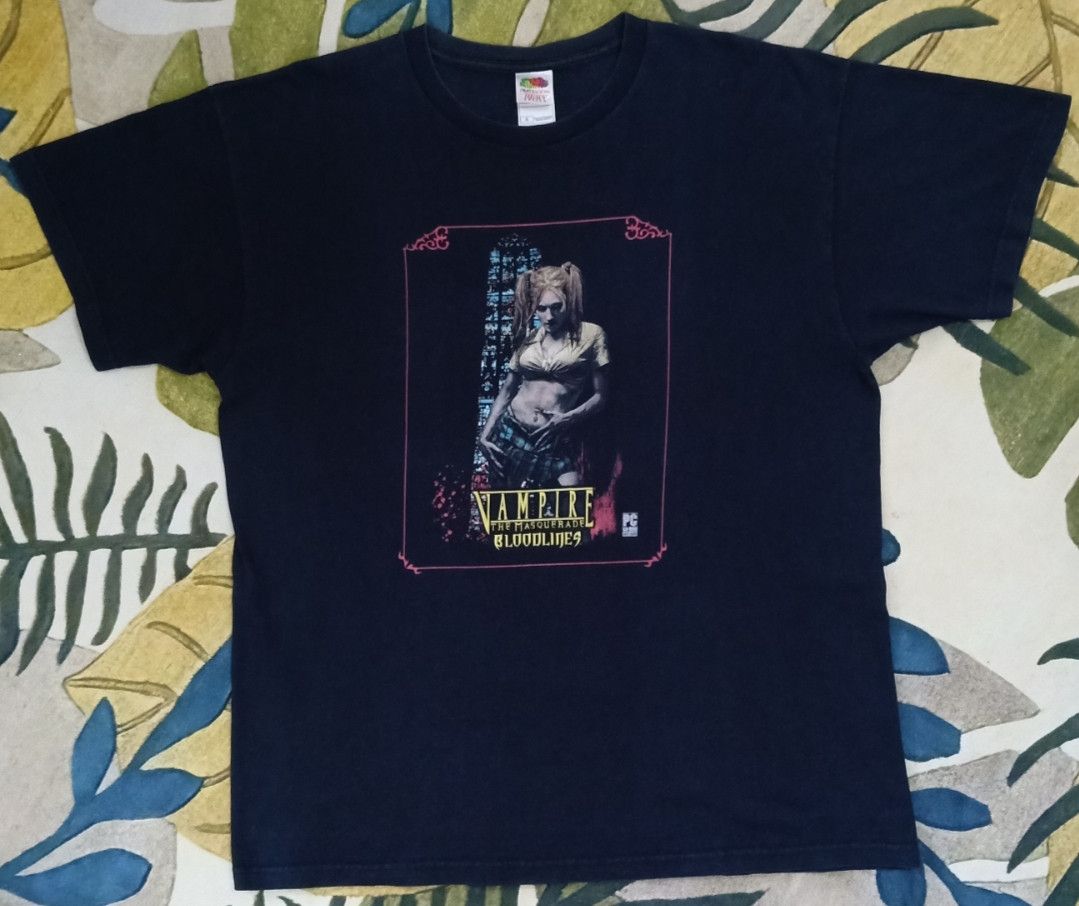 The Game Vintage Vampire the Masquerade Bloodlines GameStop T-shirt Size US XL / EU 56 / 4 - 3 Thumbnail