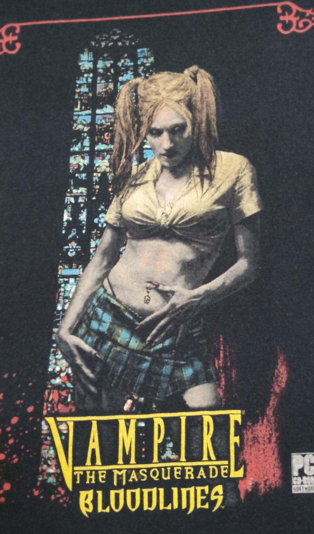 The Game Vintage Vampire the Masquerade Bloodlines GameStop T-shirt Size US XL / EU 56 / 4 - 10 Thumbnail
