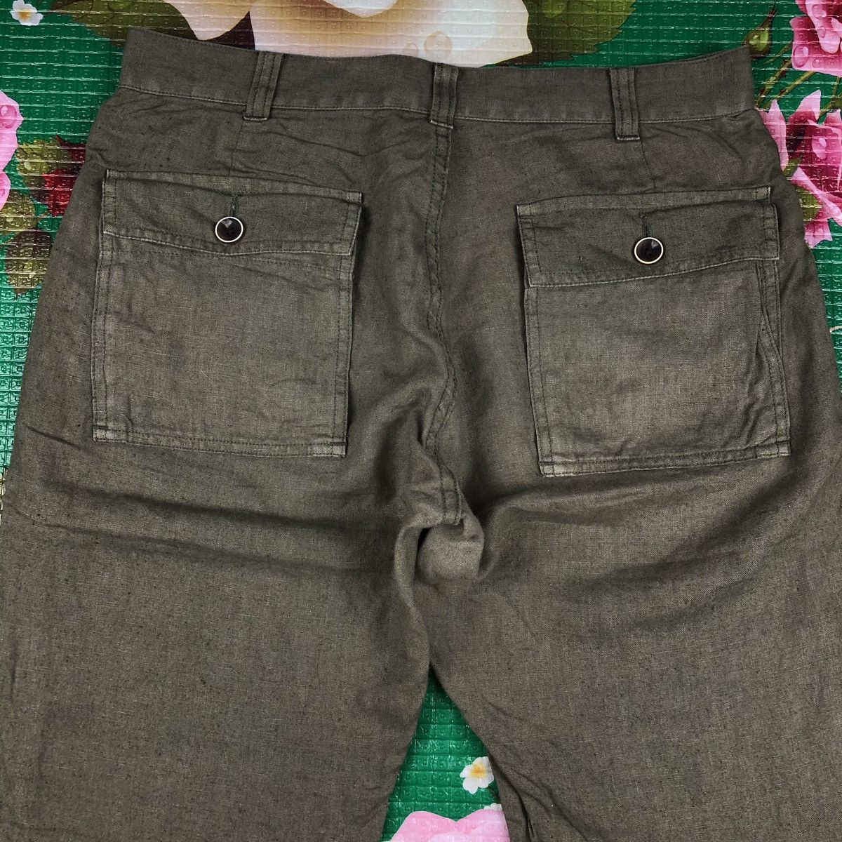 Japanese Brand × Journal Standard Jurnal standard cargo pants pocket 100% hemp army style Size US 32 / EU 48 - 5 Thumbnail