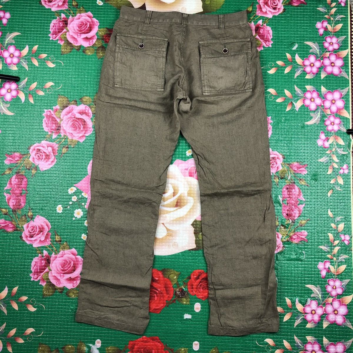 Japanese Brand × Journal Standard Jurnal standard cargo pants pocket 100% hemp army style Size US 32 / EU 48 - 4 Thumbnail