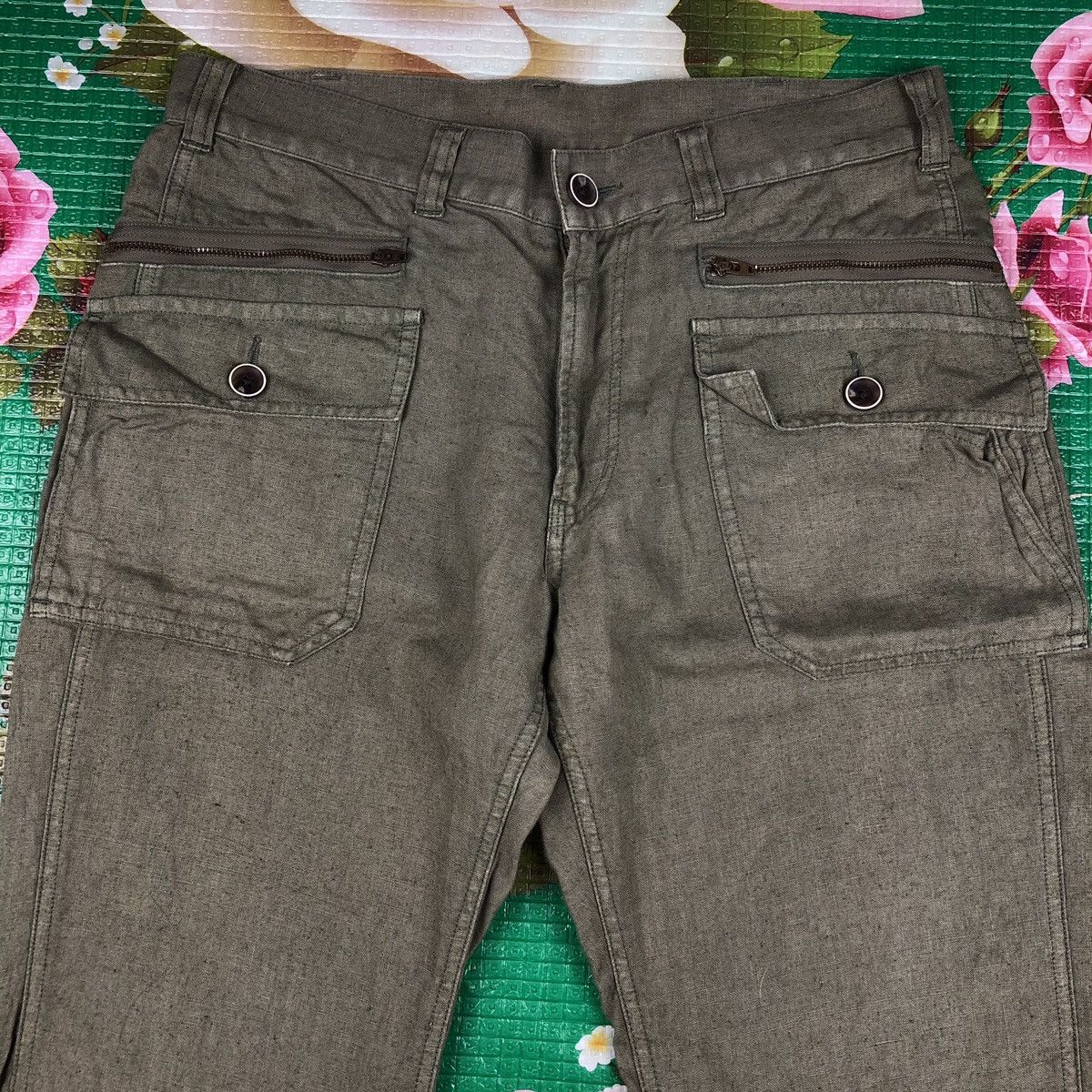 Japanese Brand × Journal Standard Jurnal standard cargo pants pocket 100% hemp army style Size US 32 / EU 48 - 2 Thumbnail
