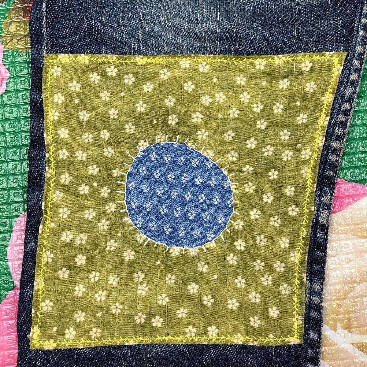 Hysteric Glamour × Japanese Brand Hysteric glamour jeans skinny ancle leg patchwork sashiko Size US 32 / EU 48 - 4 Thumbnail